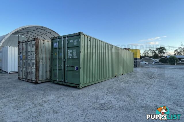 40' HIGH CUBE SHIPPING CONTAINER (STEEL FLOOR) - in Brisbane