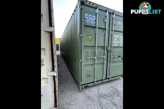 40' HIGH CUBE SHIPPING CONTAINER (STEEL FLOOR) - in Brisbane