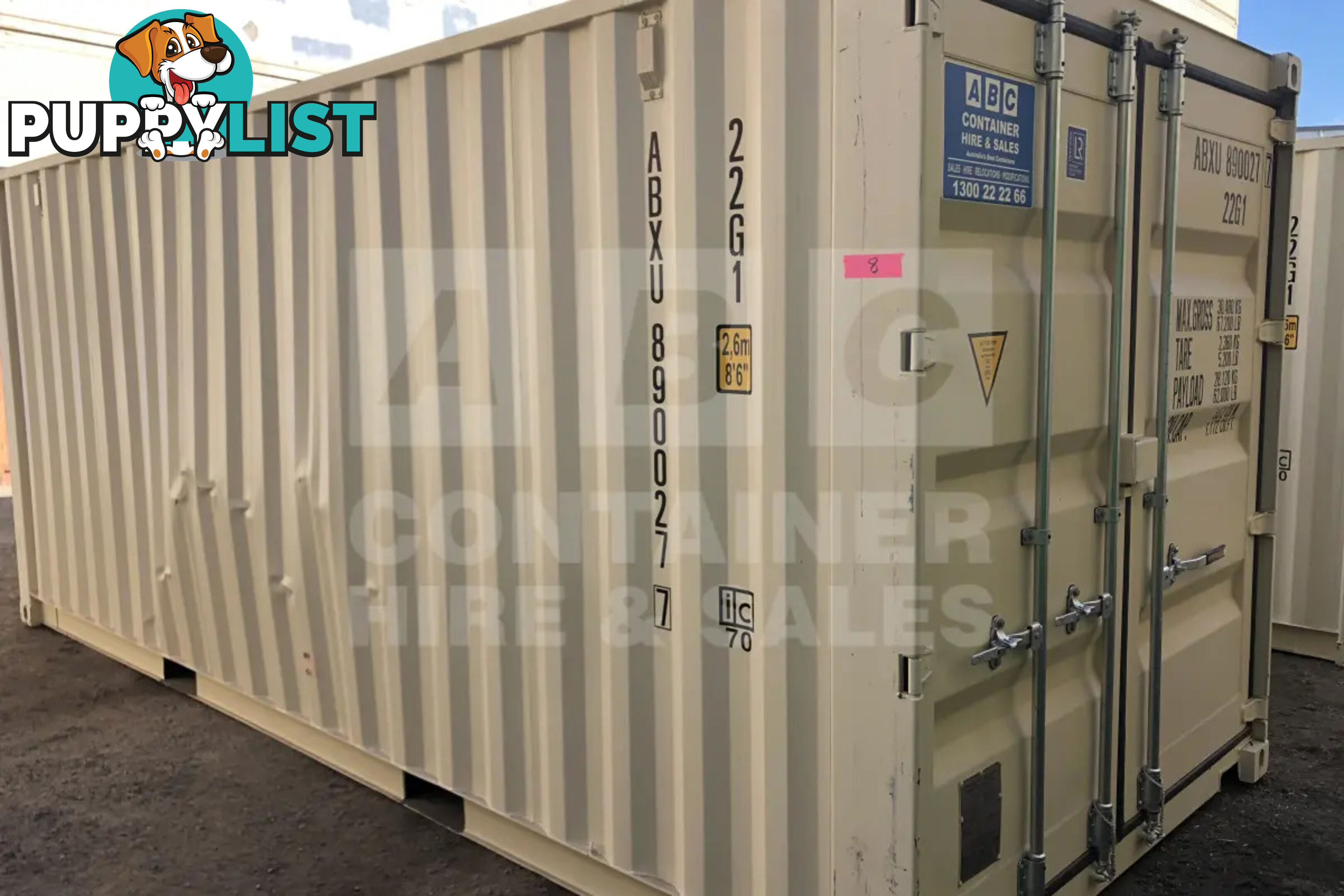 20' STANDARD HEIGHT SHIPPING CONTAINER (STEEL FLOOR)