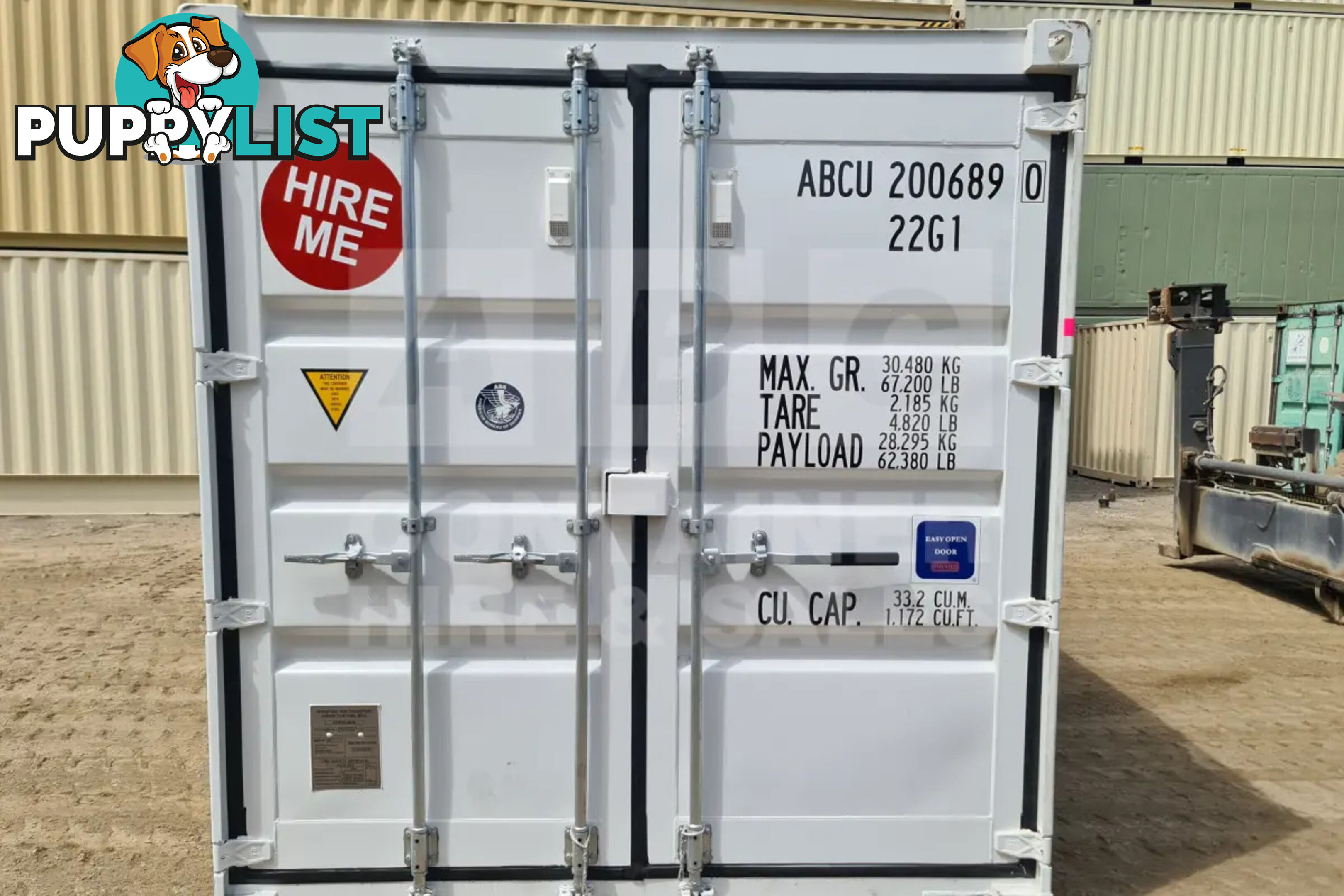 20' STANDARD HEIGHT SHIPPING CONTAINER - in Gympie