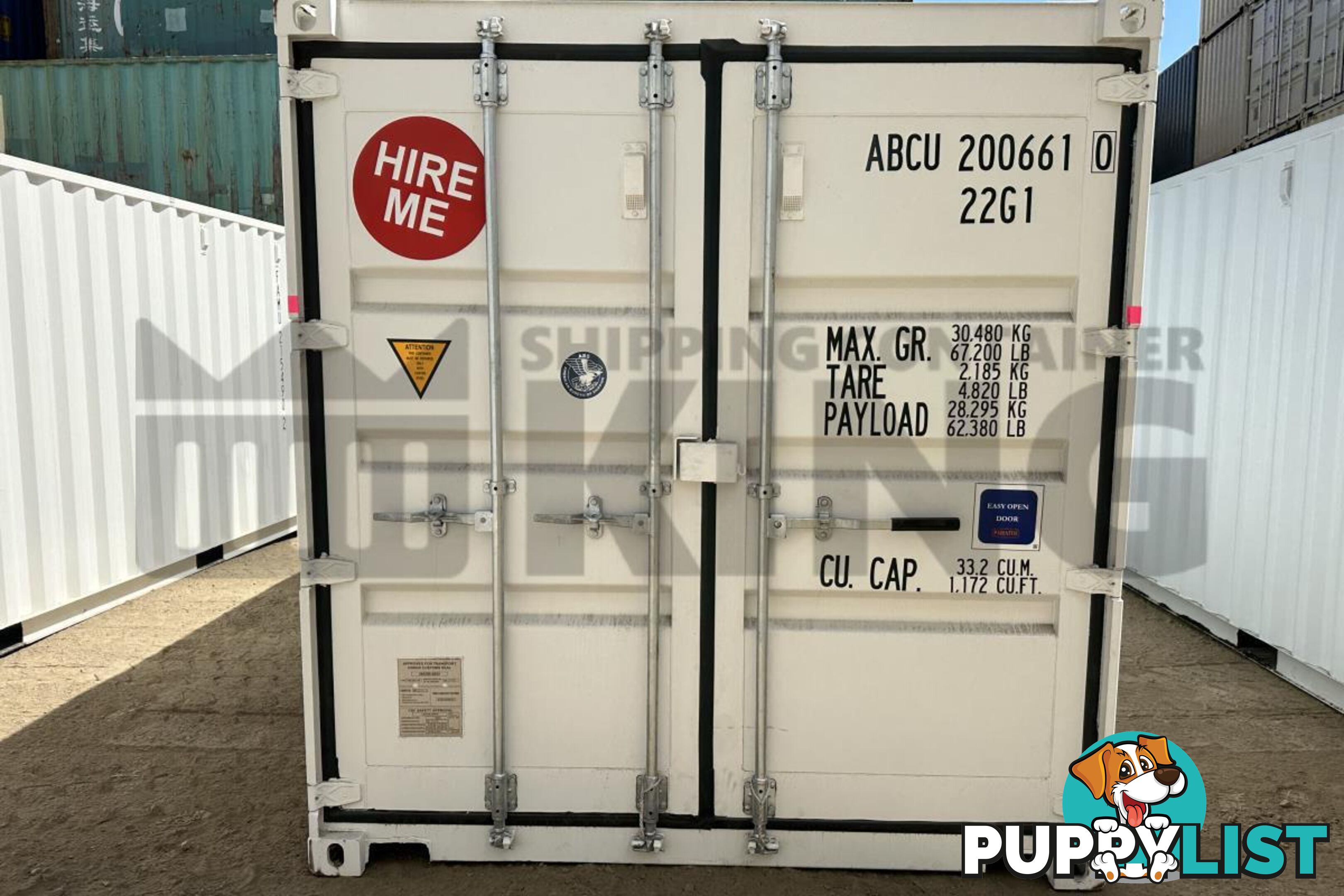 20' STANDARD HEIGHT SHIPPING CONTAINER