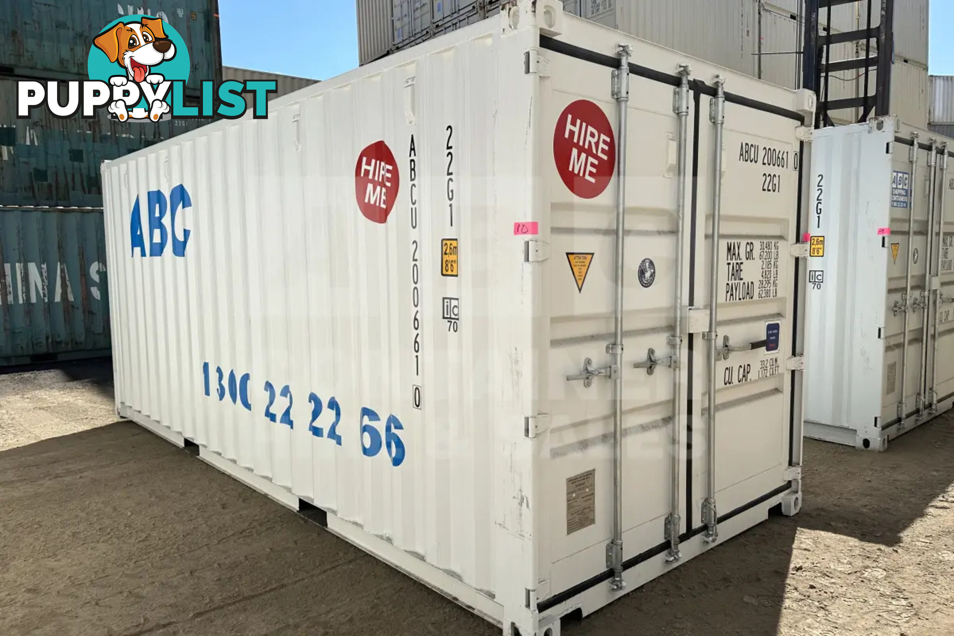 20' STANDARD HEIGHT SHIPPING CONTAINER