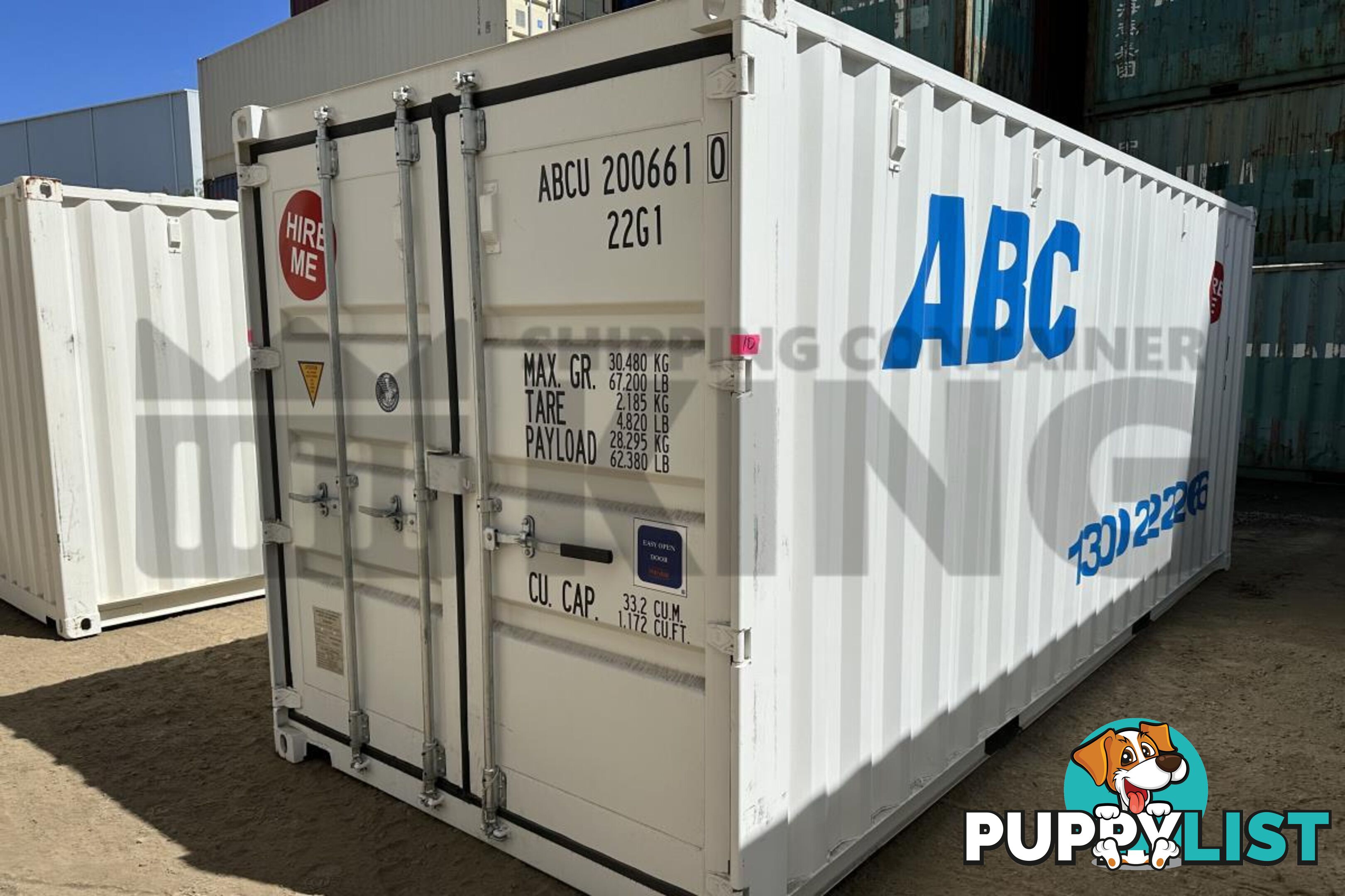 20' STANDARD HEIGHT SHIPPING CONTAINER