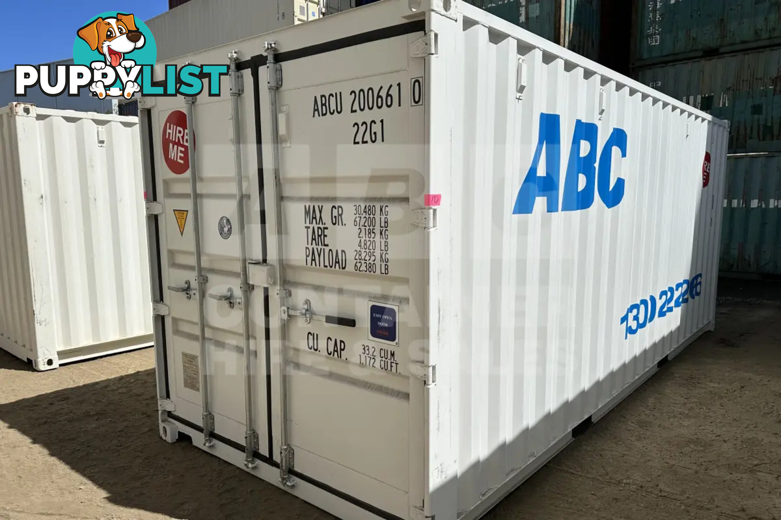 20' STANDARD HEIGHT SHIPPING CONTAINER