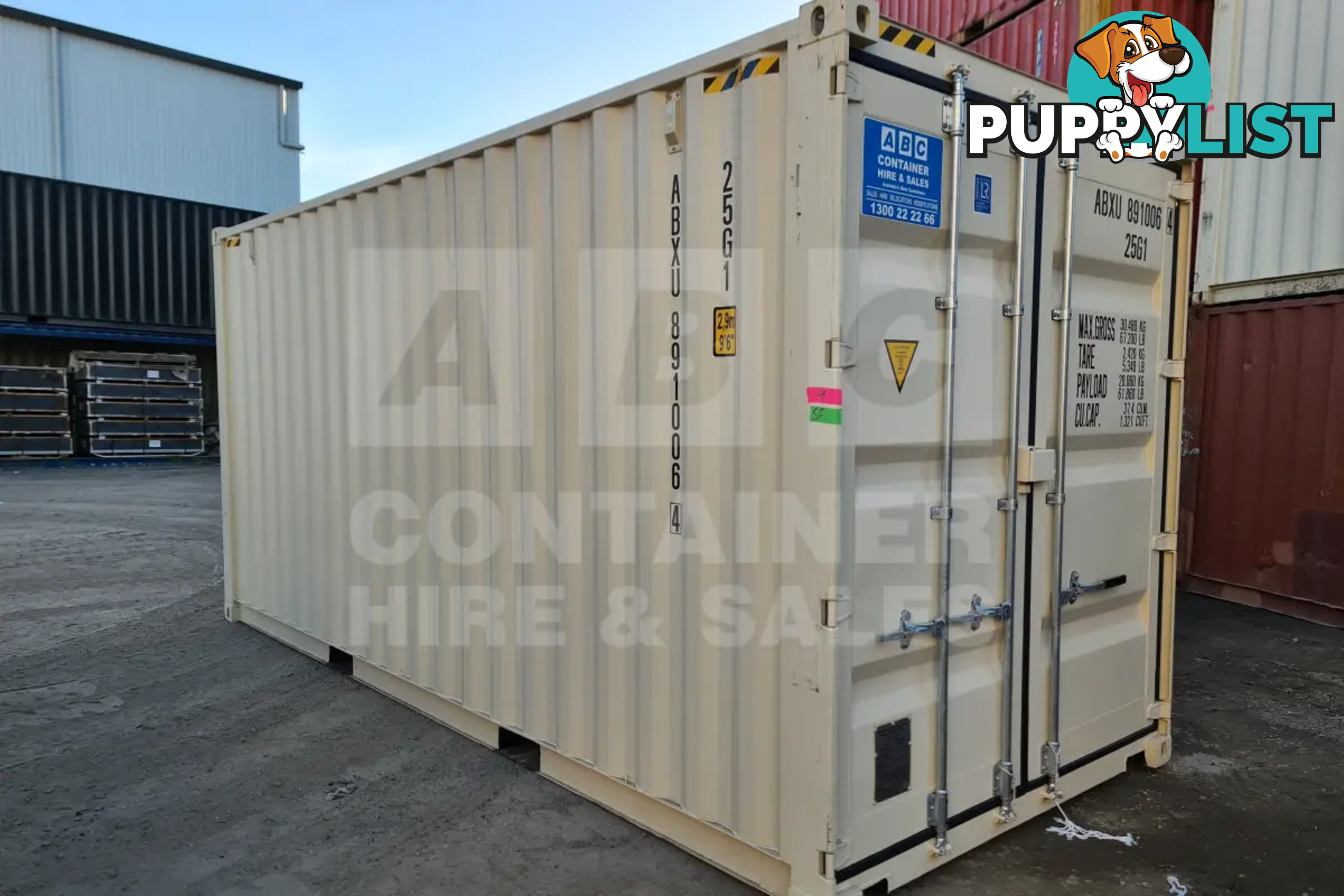 20' HIGH CUBE SHIPPING CONTAINER (STEEL FLOOR)