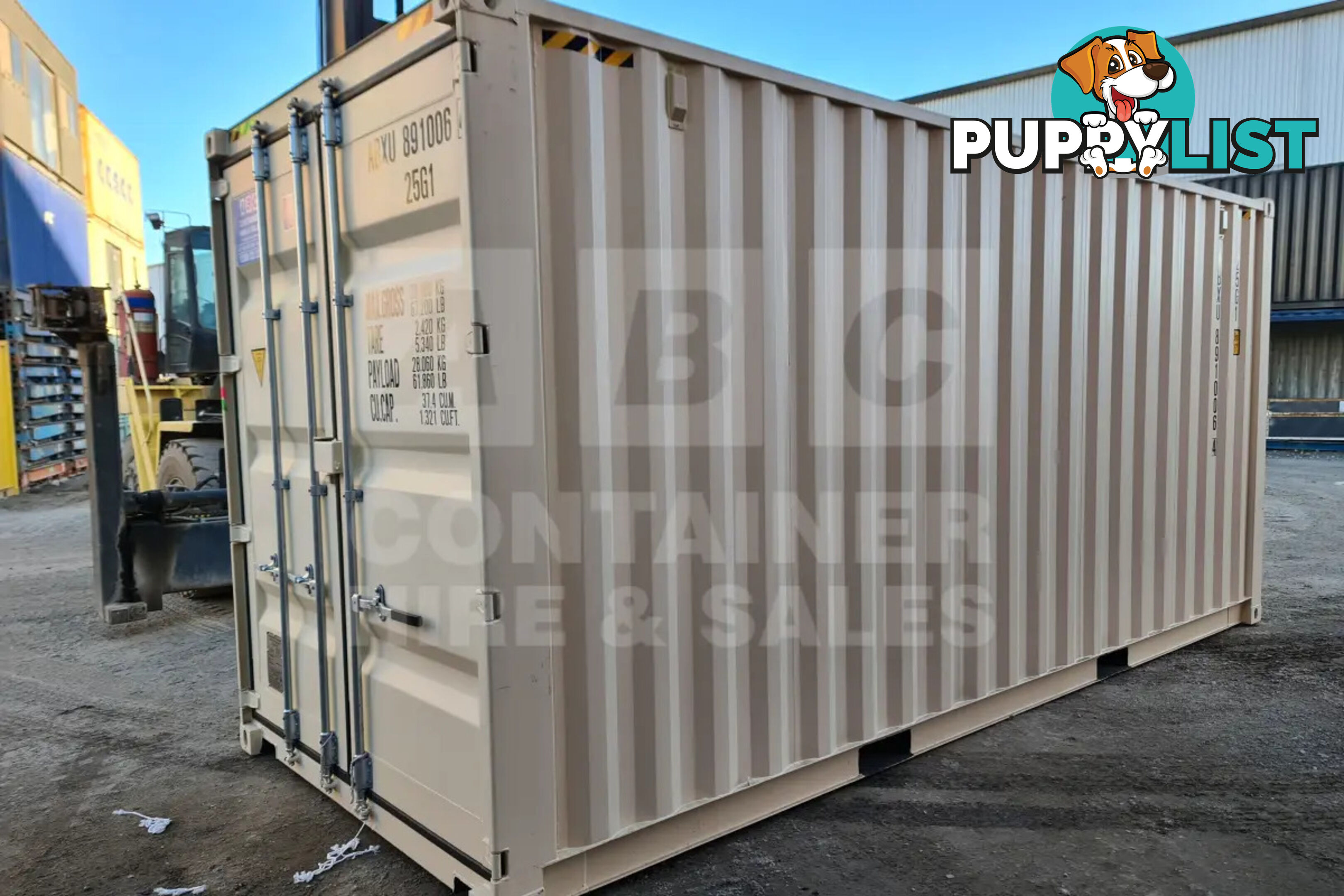 20' HIGH CUBE SHIPPING CONTAINER (STEEL FLOOR)