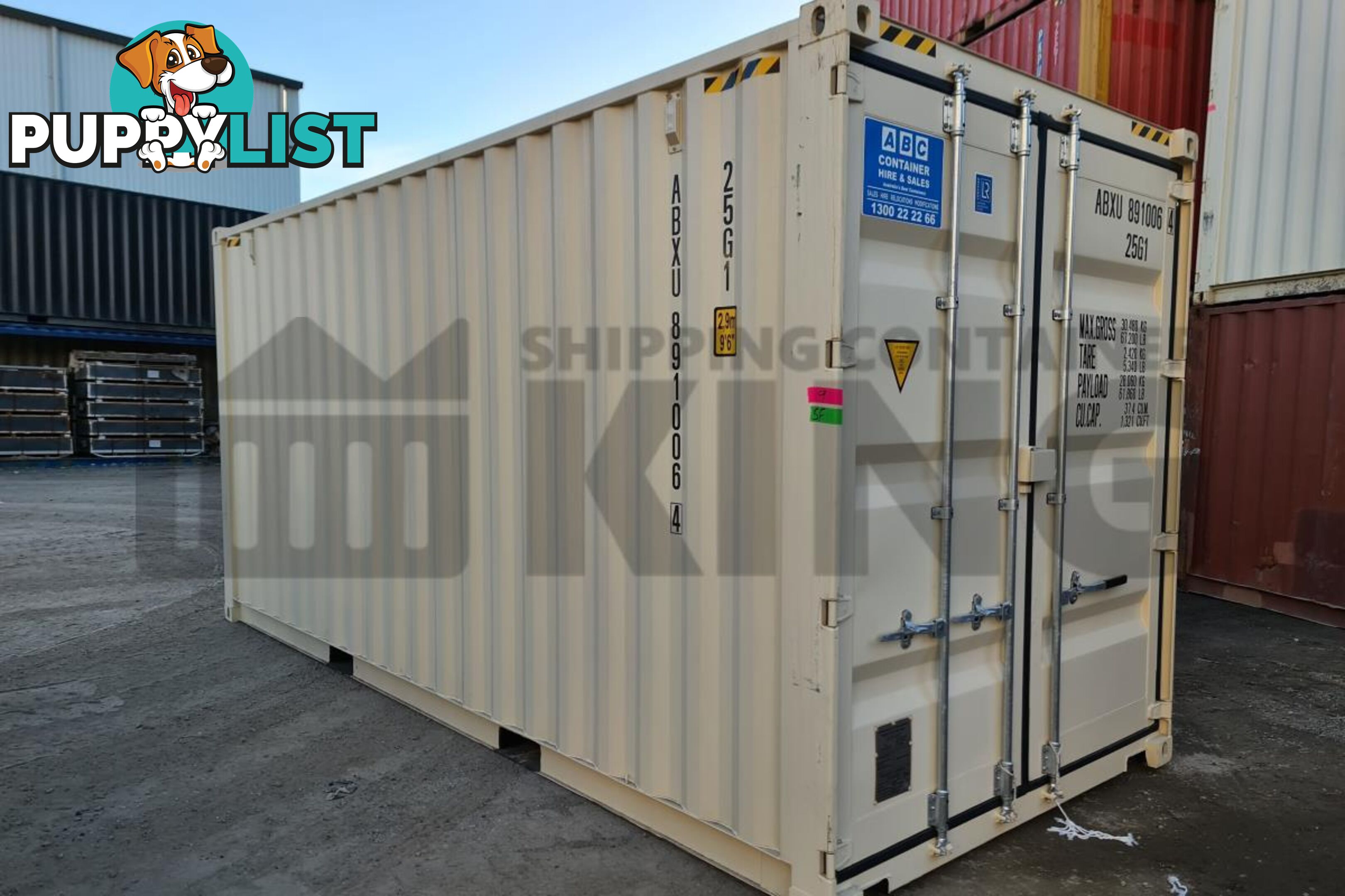 20' HIGH CUBE SHIPPING CONTAINER (STEEL FLOOR) - in Brisbane