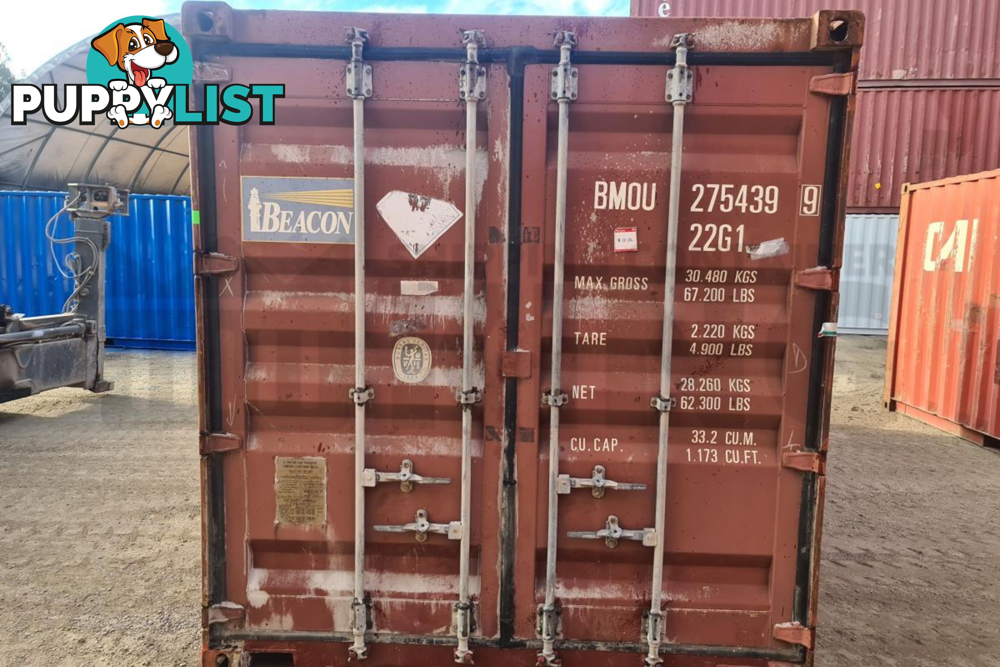 20' STANDARD HEIGHT SHIPPING CONTAINER - in Townsville