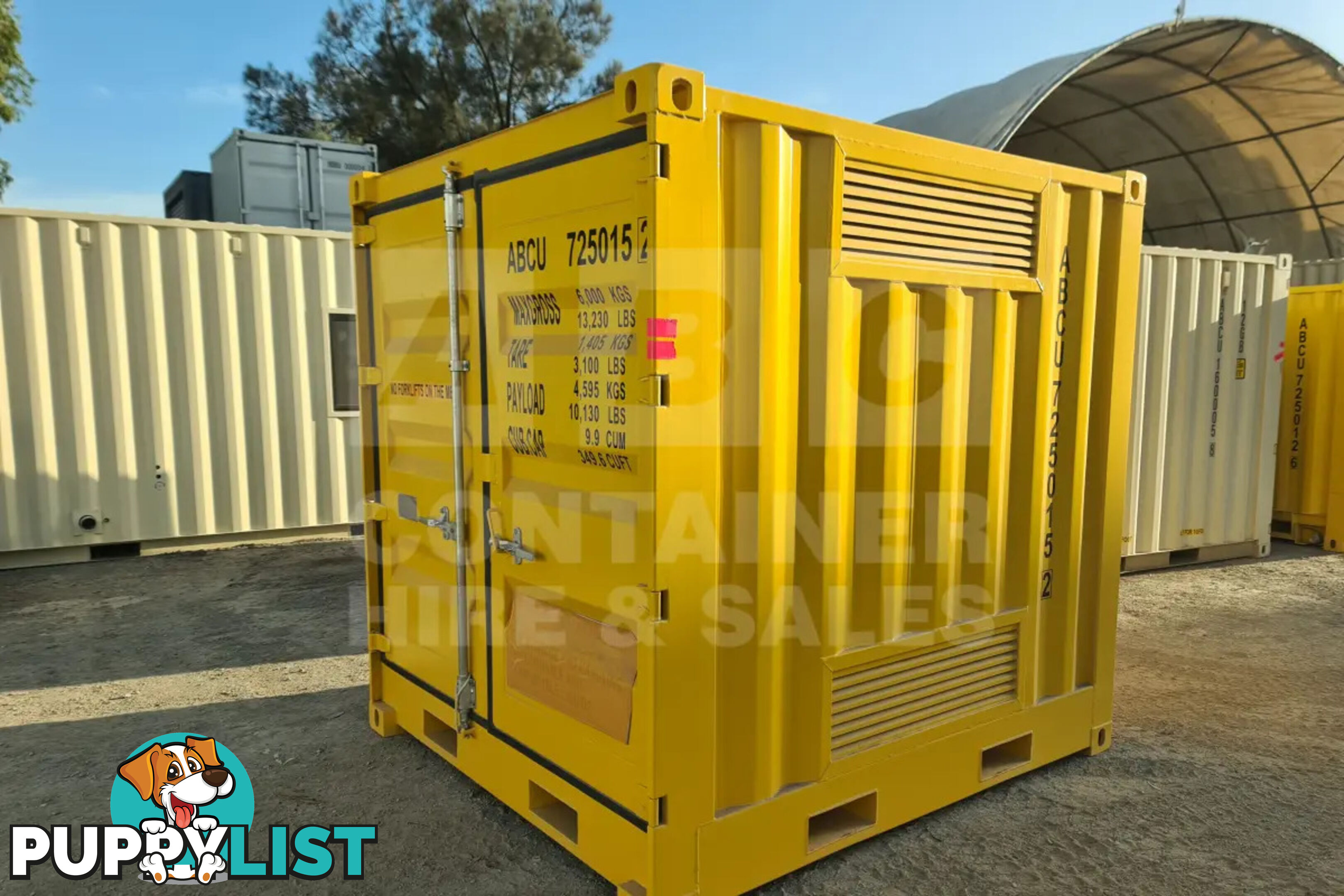 8' DANGEROUS GOODS SHIPPING CONTAINER (4 CORNER POST)