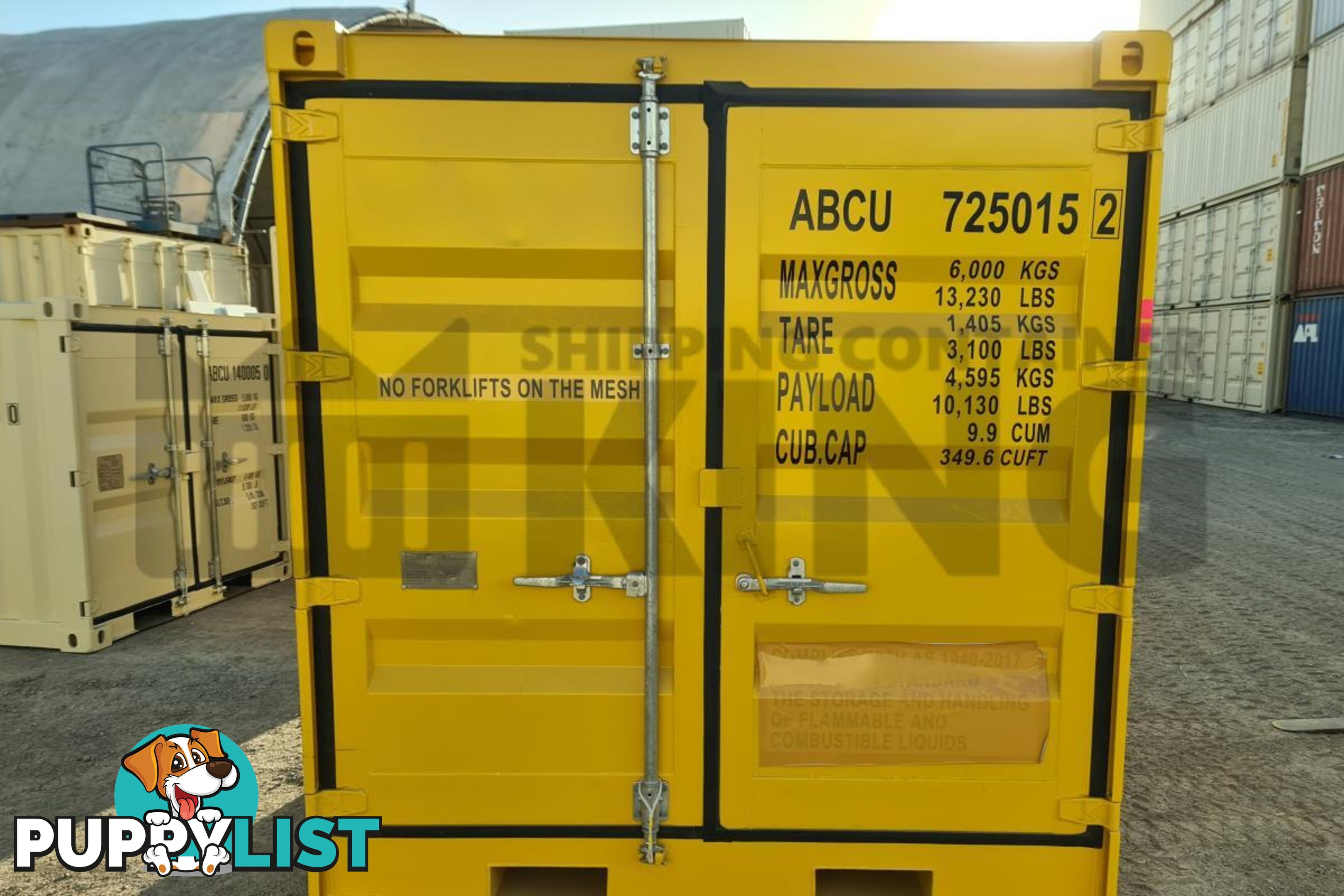 8' DANGEROUS GOODS SHIPPING CONTAINER (4 CORNER POST)
