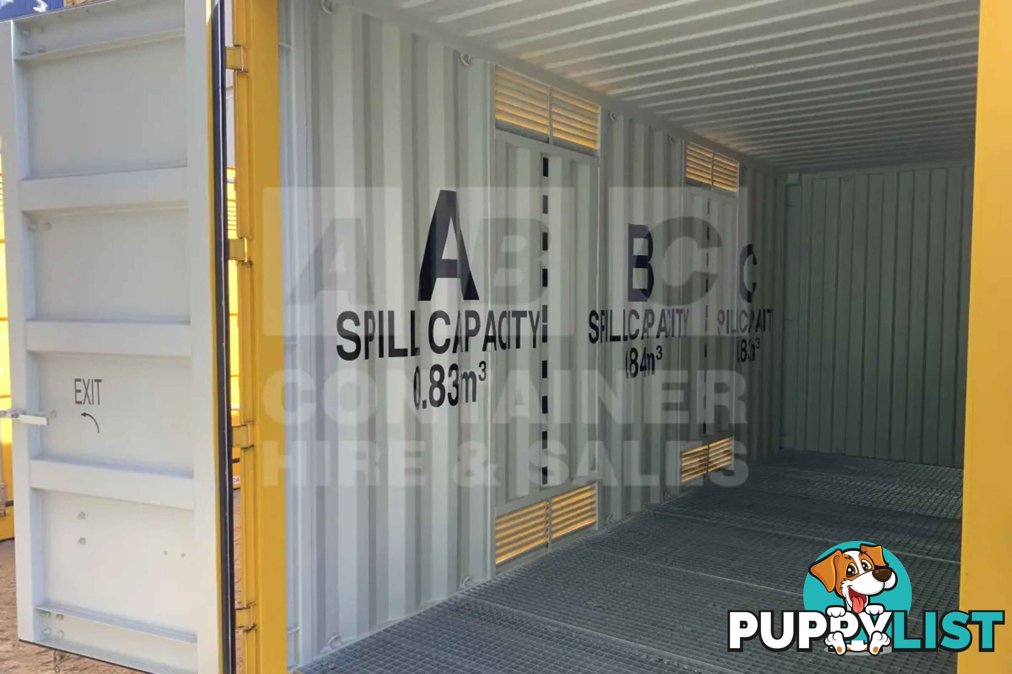 20' HIGH CUBE SIDE OPENING DANGEROUS GOODS SHIPPING CONTAINER