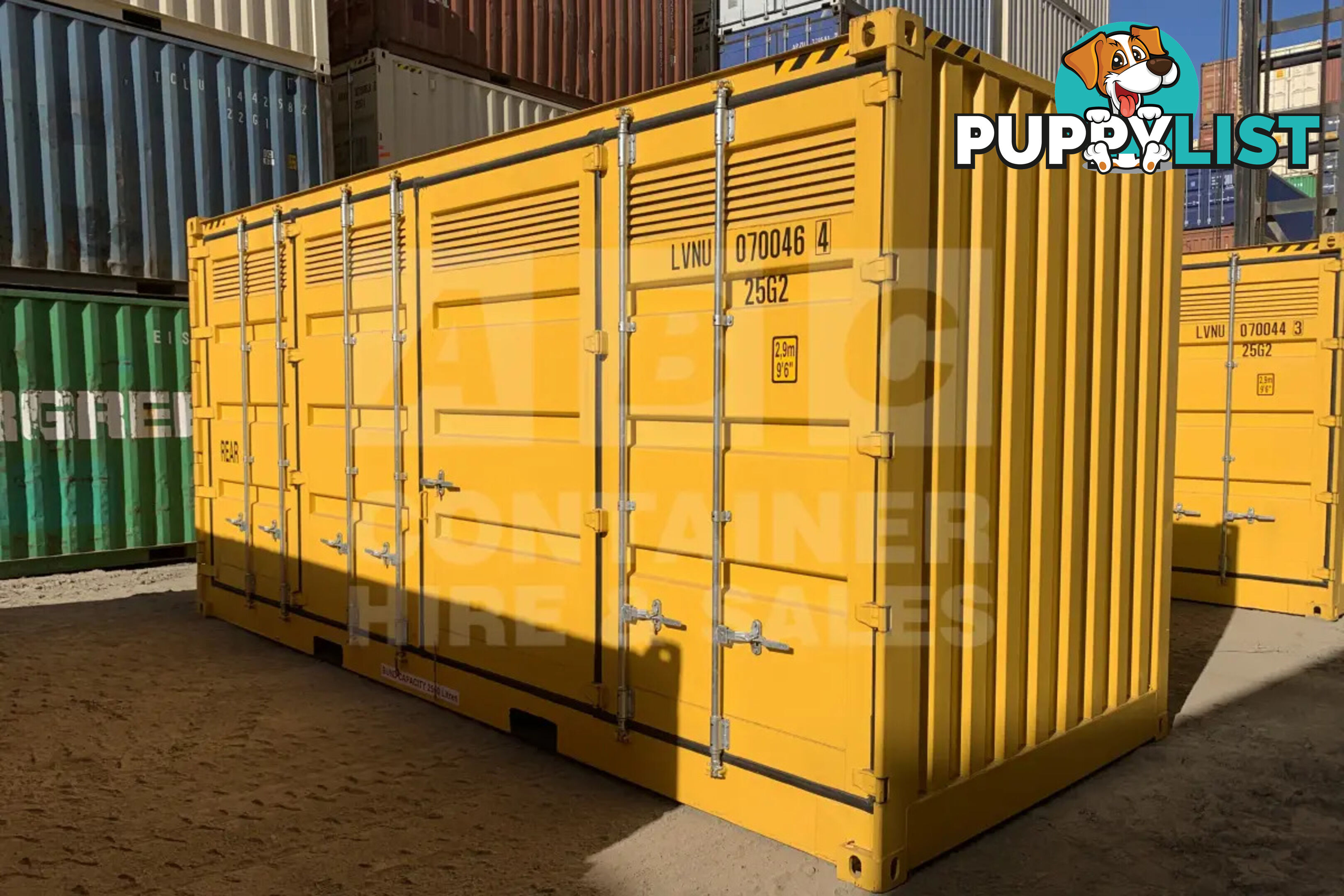 20' HIGH CUBE SIDE OPENING DANGEROUS GOODS SHIPPING CONTAINER