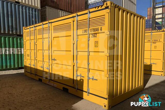 20' HIGH CUBE SIDE OPENING DANGEROUS GOODS SHIPPING CONTAINER
