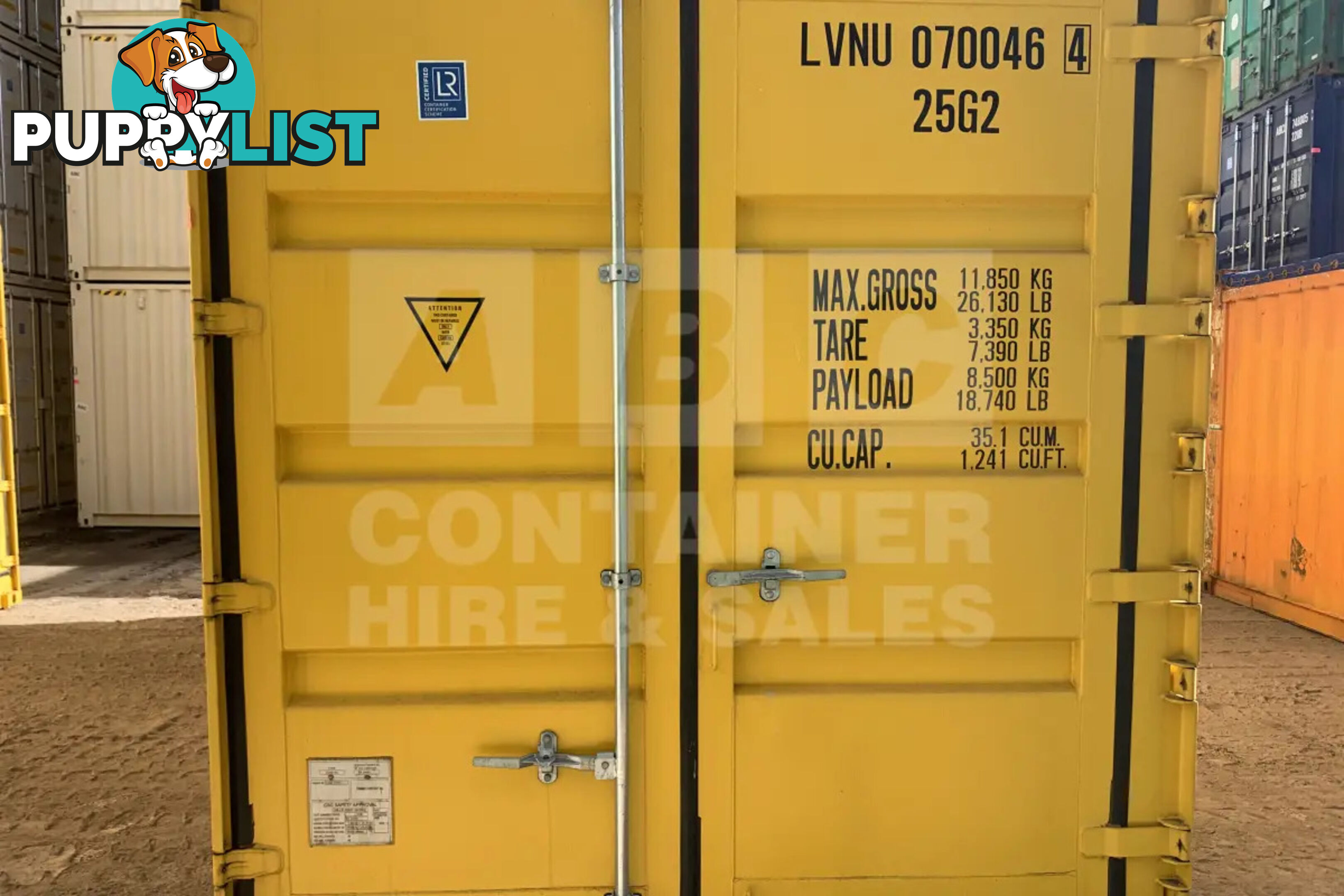 20' HIGH CUBE SIDE OPENING DANGEROUS GOODS SHIPPING CONTAINER