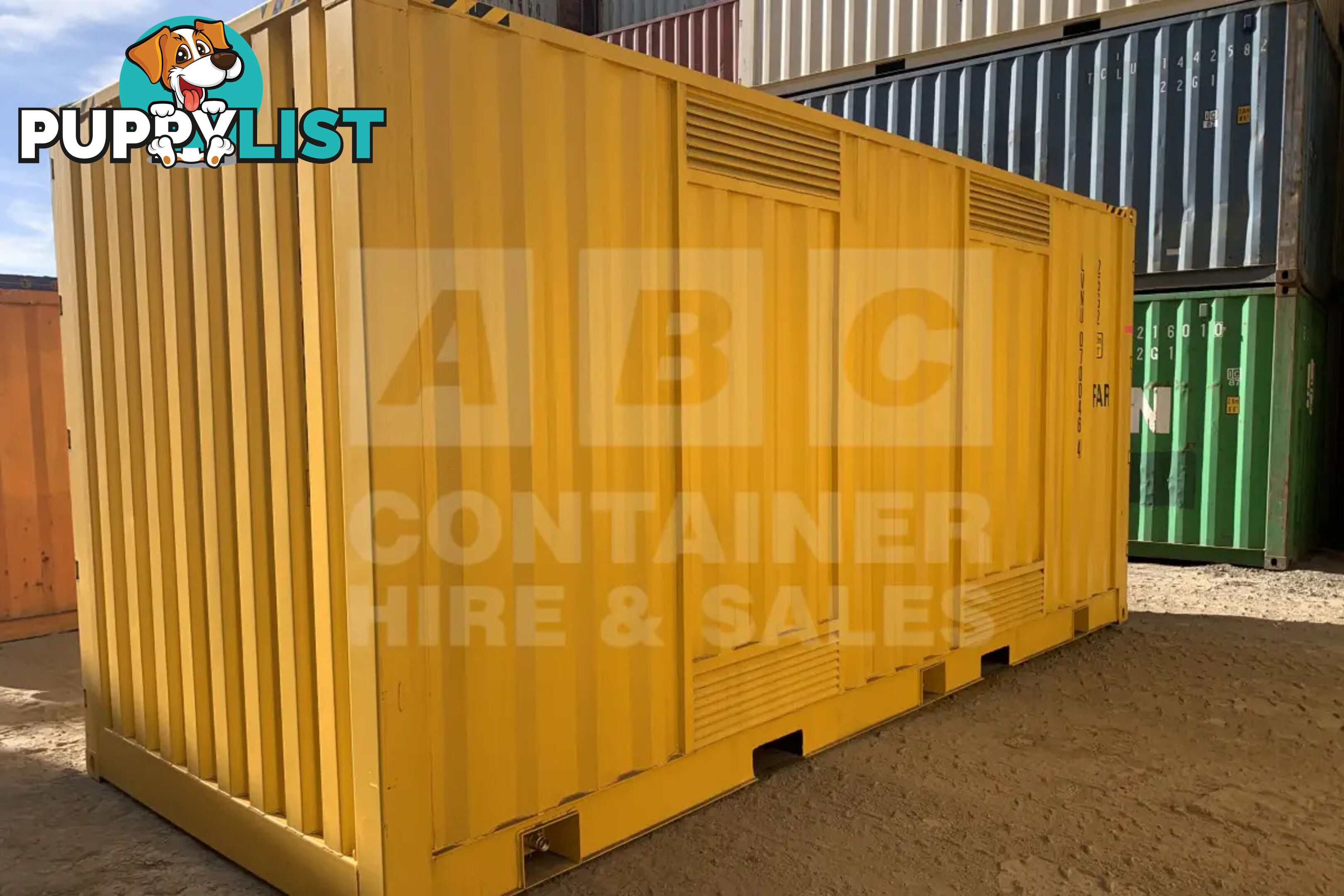 20' HIGH CUBE SIDE OPENING DANGEROUS GOODS SHIPPING CONTAINER