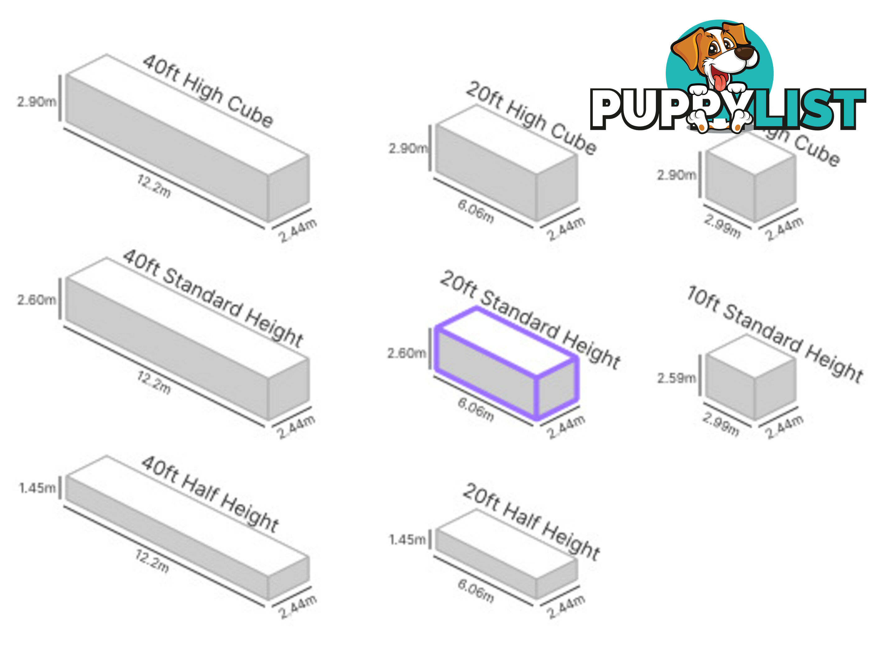 20' STANDARD HEIGHT SHIPPING CONTAINER