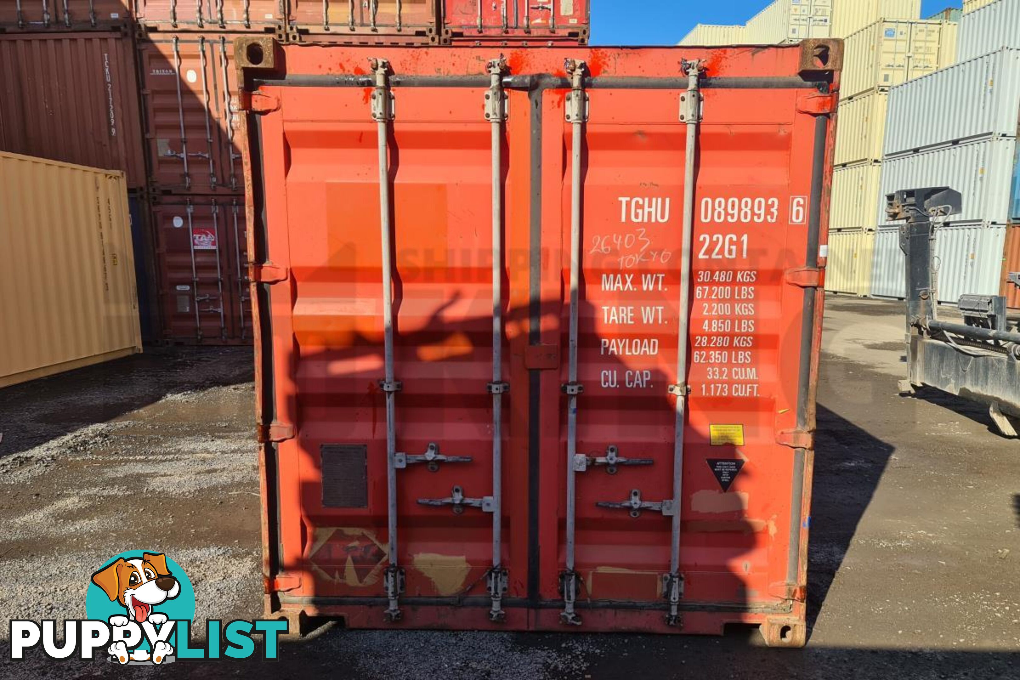 20' STANDARD HEIGHT SHIPPING CONTAINER - in Brisbane