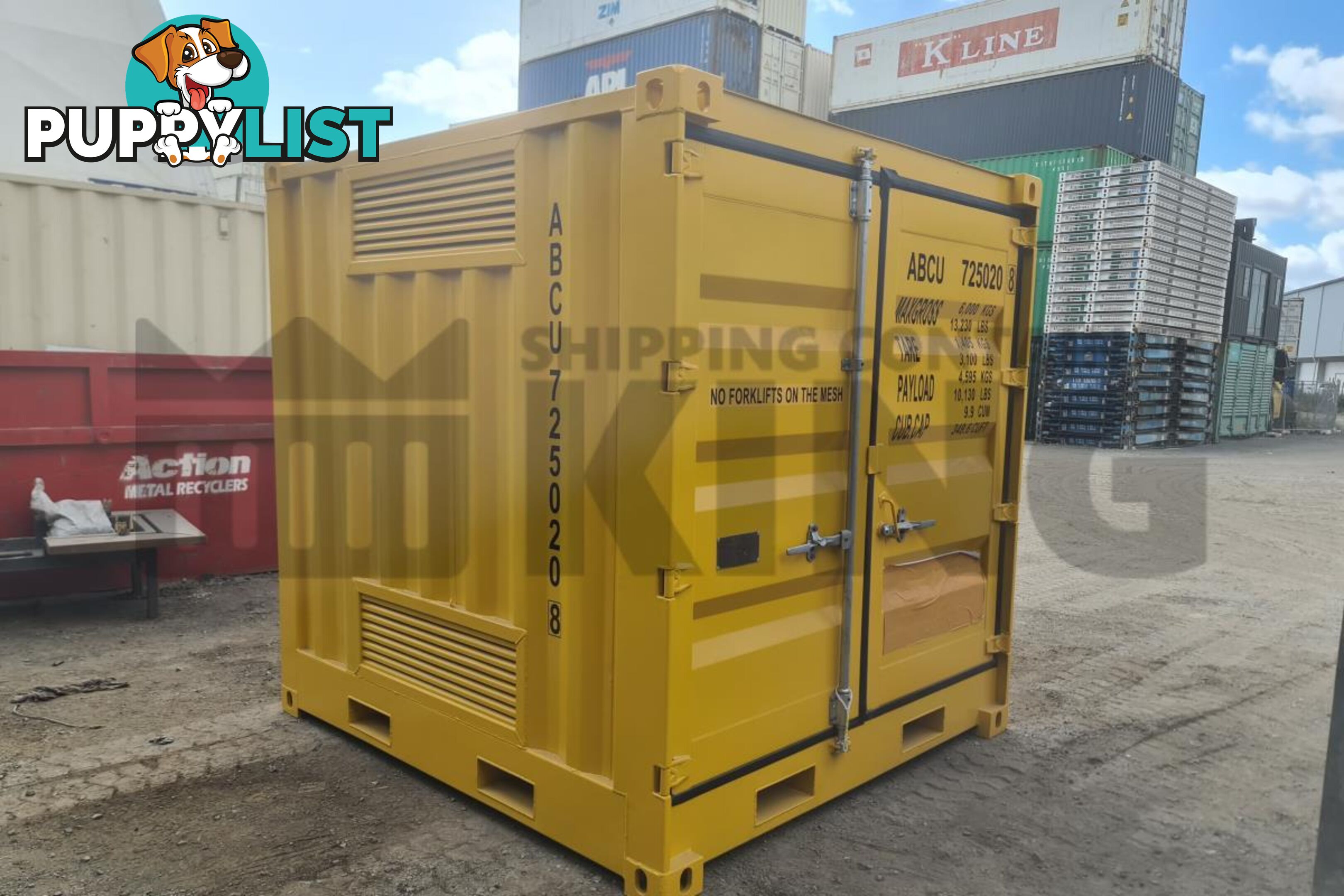 8' DANGEROUS GOODS SHIPPING CONTAINER (4 CORNER POST)