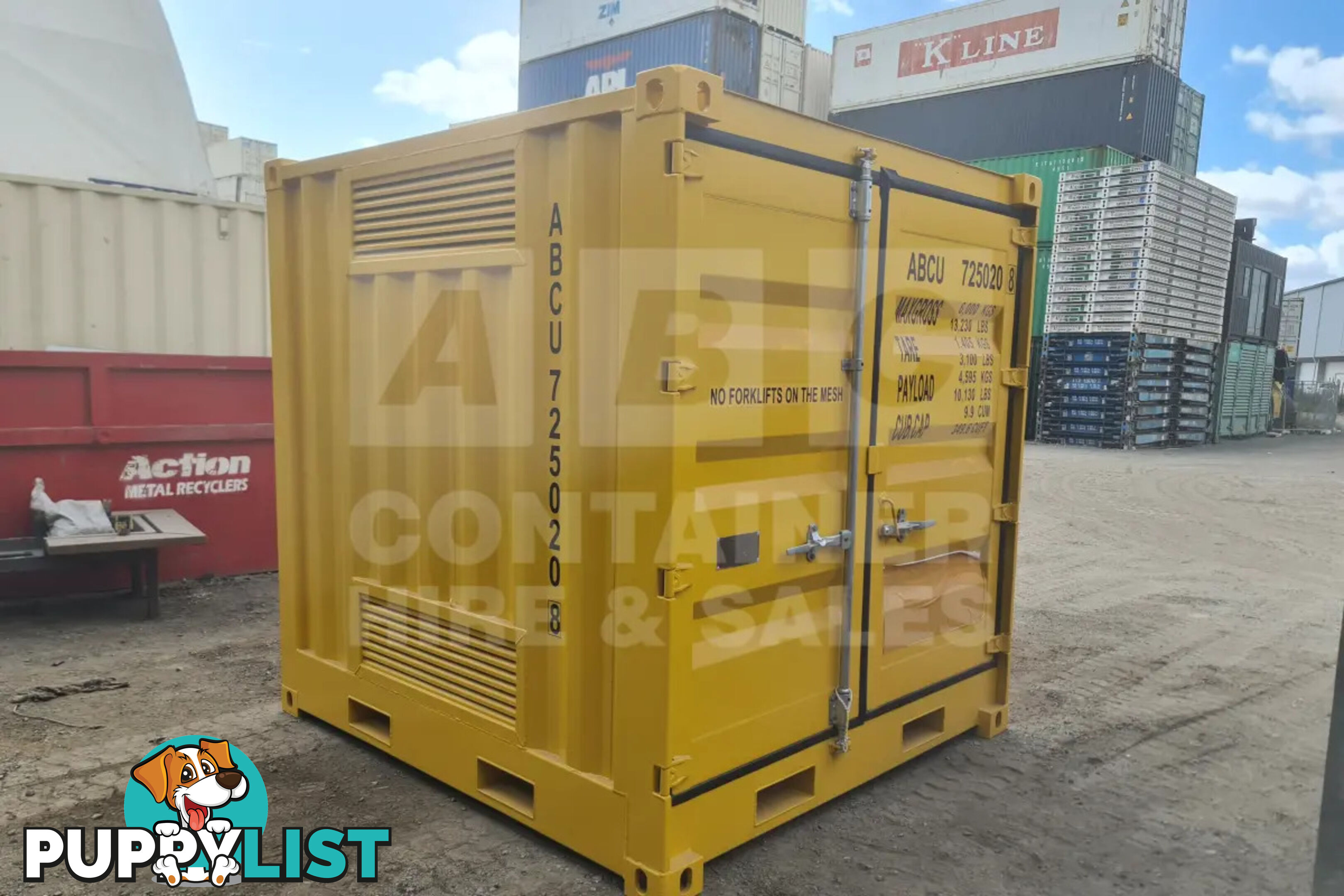 8' DANGEROUS GOODS SHIPPING CONTAINER (4 CORNER POST)
