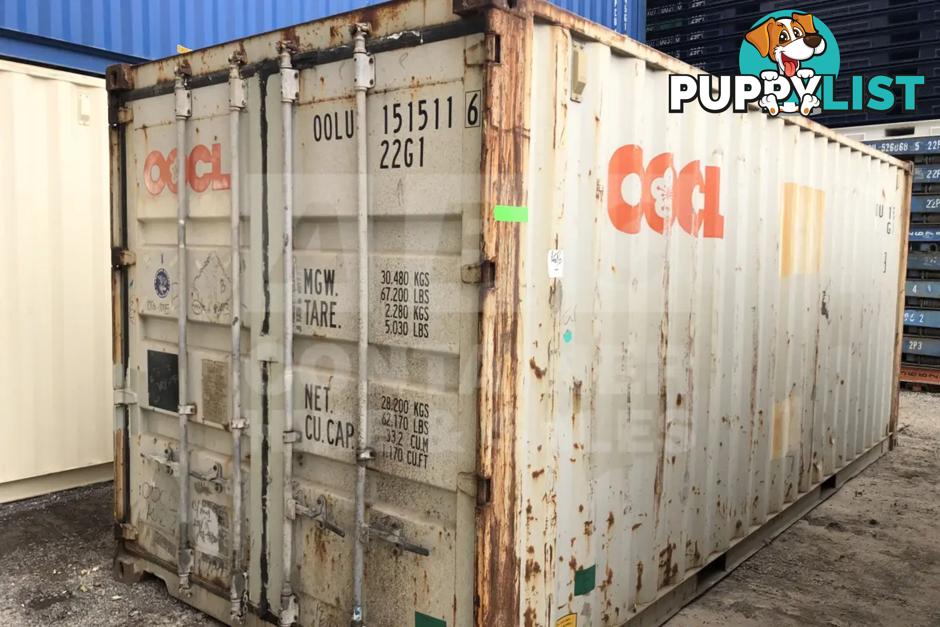 20' STANDARD HEIGHT SHIPPING CONTAINER