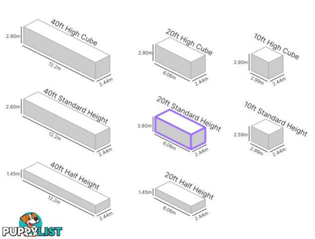 20' STANDARD HEIGHT SHIPPING CONTAINER