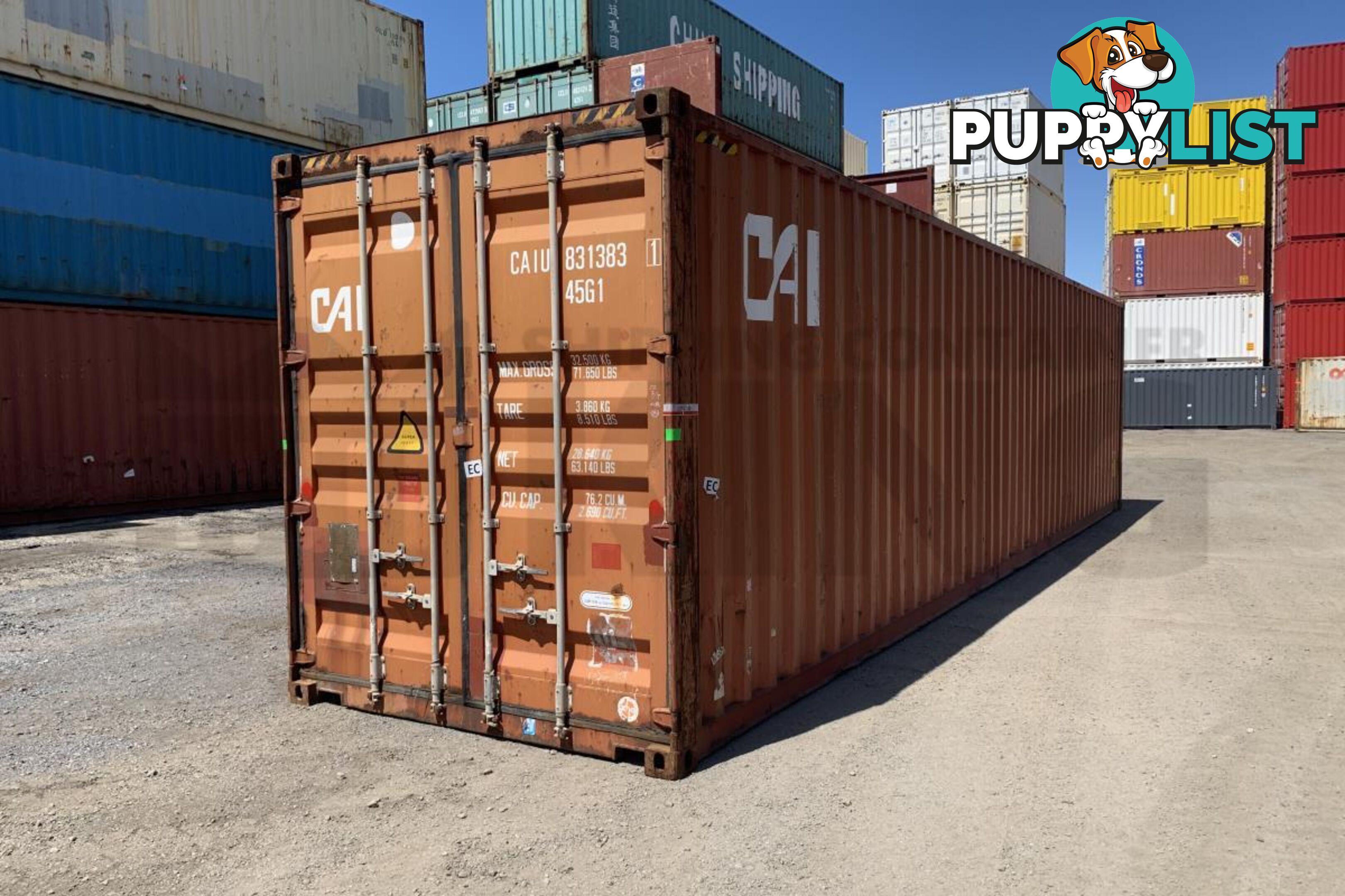 40' HIGH CUBE SHIPPING CONTAINER - in Lismore