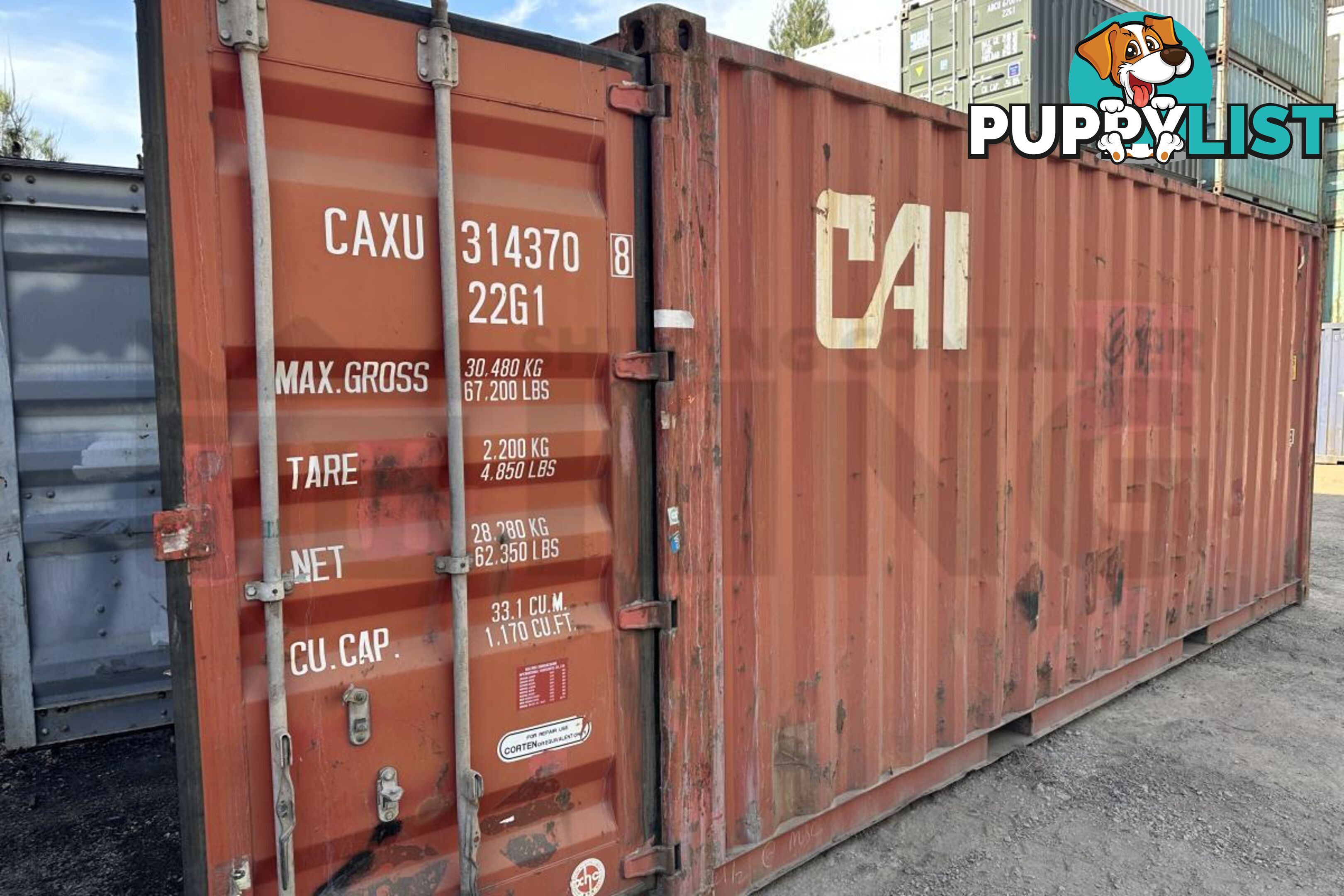 20' STANDARD HEIGHT SHIPPING CONTAINER - in Brisbane