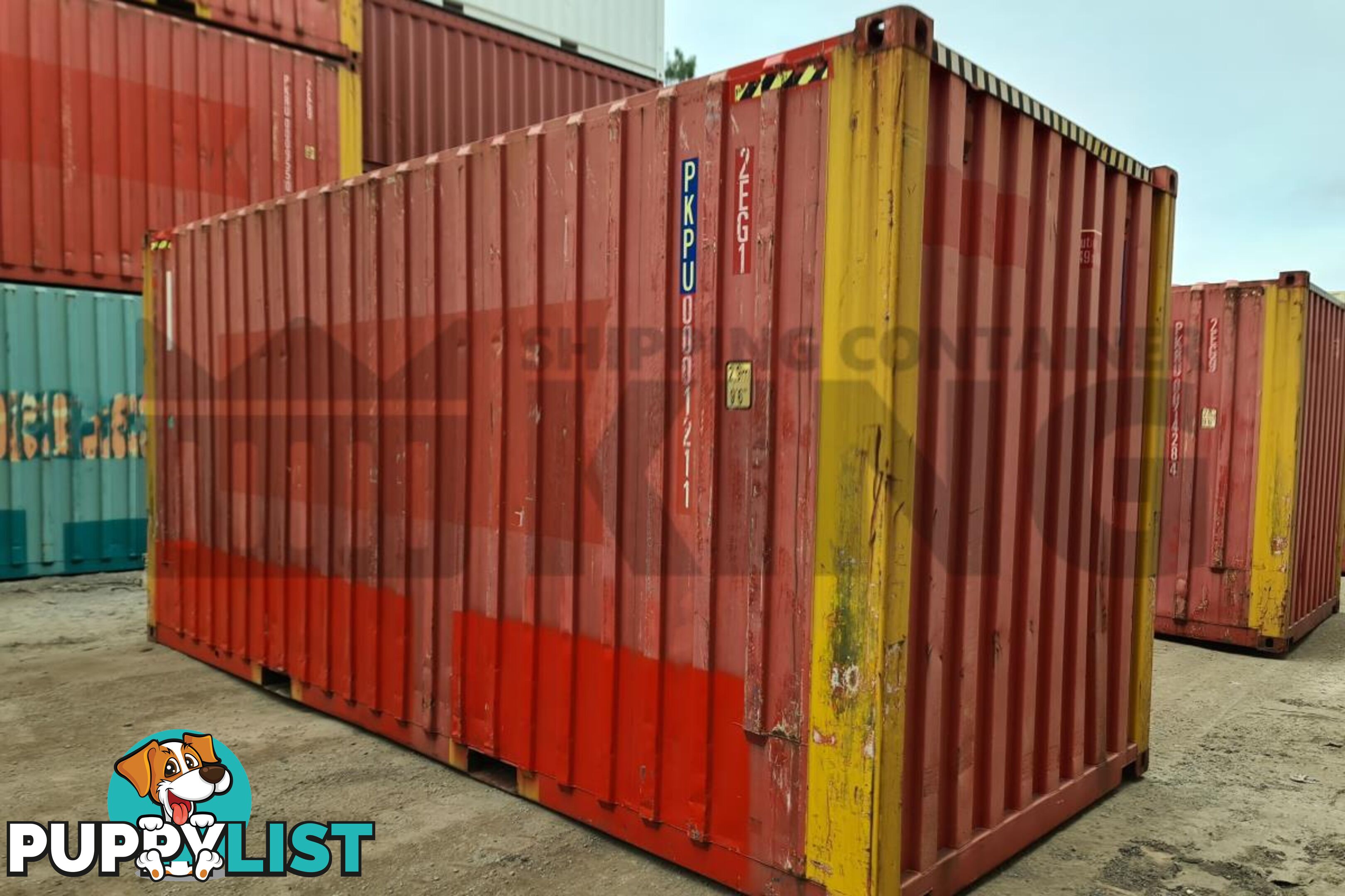 20' HIGH CUBE BULKER SHIPPING CONTAINER (STEEL FLOOR WITH ROOF HATCHES, 2 PALLETS WIDE)