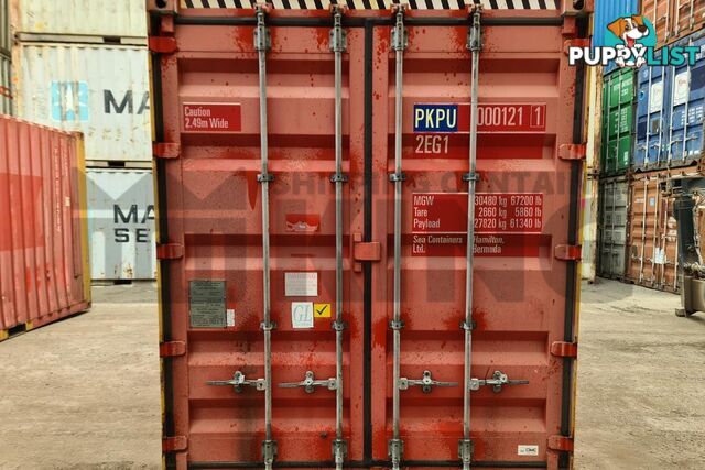 20' HIGH CUBE BULKER SHIPPING CONTAINER (STEEL FLOOR WITH ROOF HATCHES, 2 PALLETS WIDE)