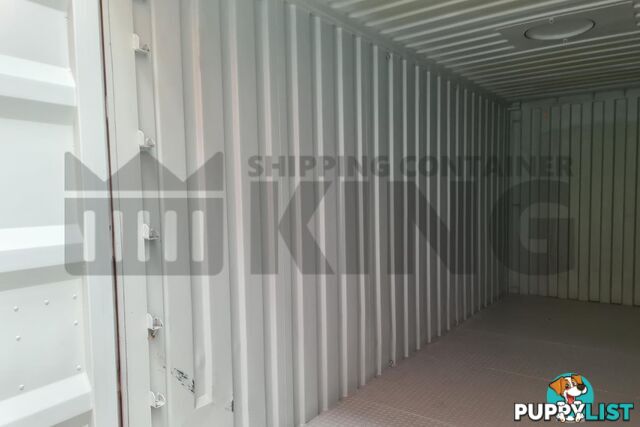 20' HIGH CUBE BULKER SHIPPING CONTAINER (STEEL FLOOR WITH ROOF HATCHES, 2 PALLETS WIDE)