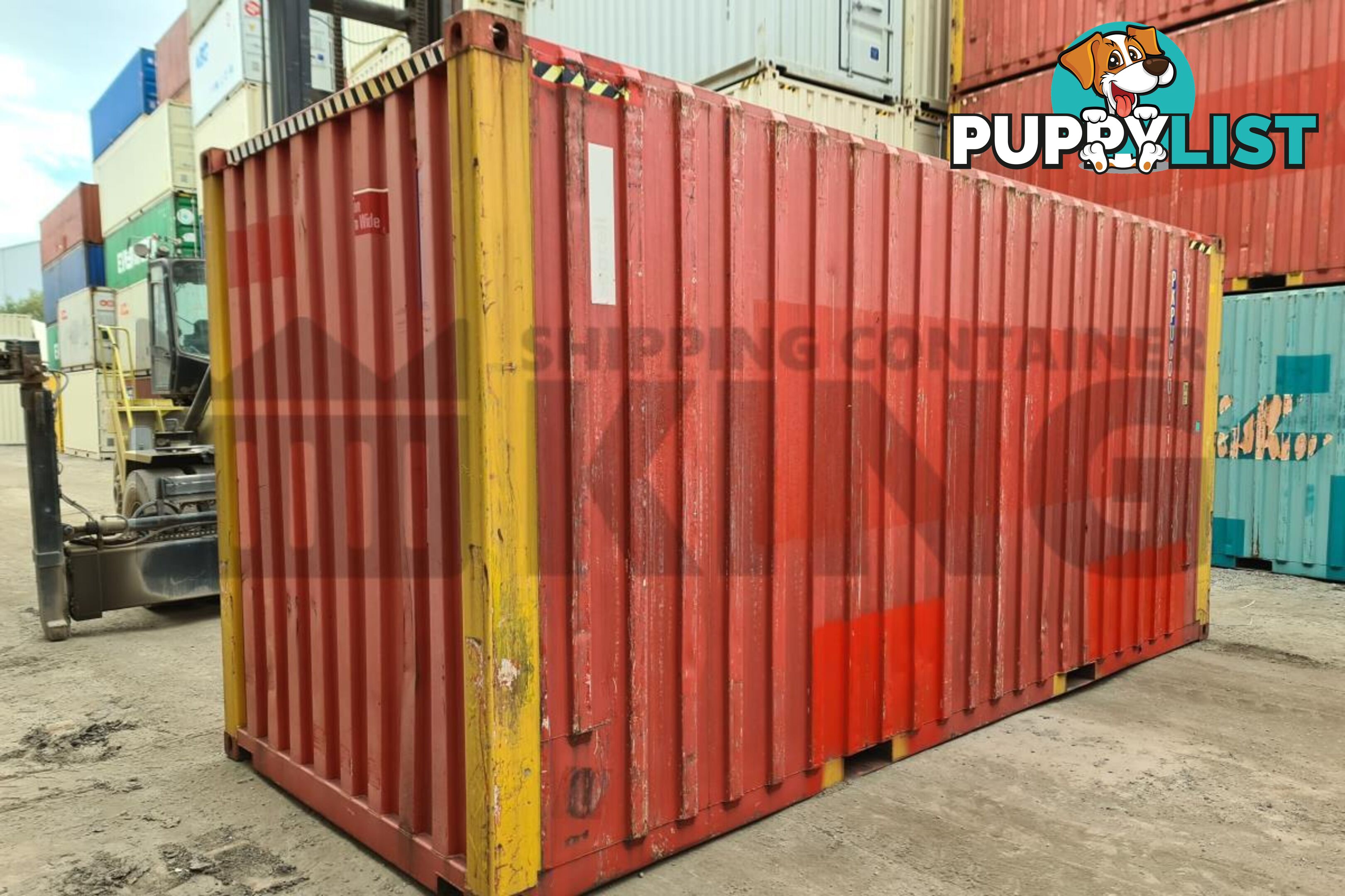 20' HIGH CUBE BULKER SHIPPING CONTAINER (STEEL FLOOR WITH ROOF HATCHES, 2 PALLETS WIDE)