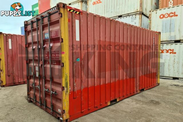 20' HIGH CUBE BULKER SHIPPING CONTAINER (STEEL FLOOR WITH ROOF HATCHES, 2 PALLETS WIDE)