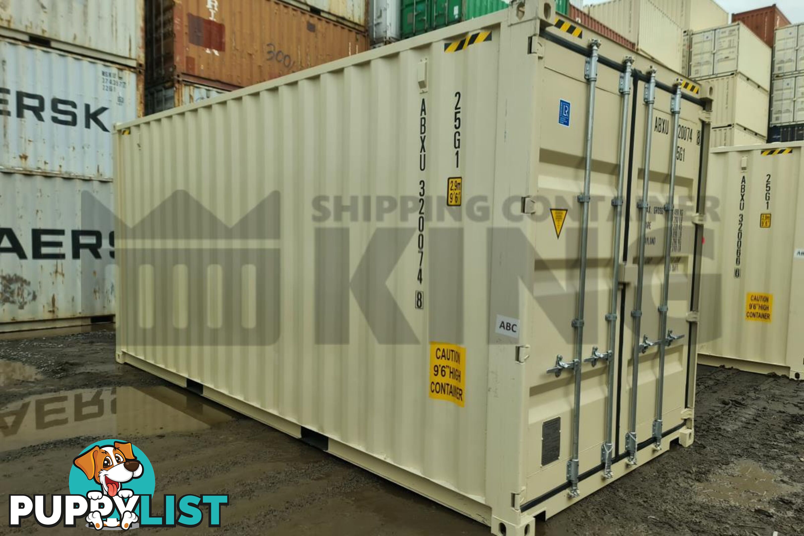 20' HIGH CUBE SHIPPING CONTAINER (WITH TIE RAILS) - in Brisbane