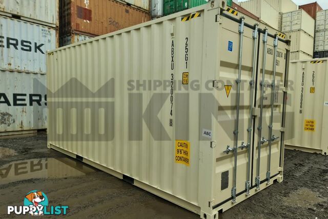 20' HIGH CUBE SHIPPING CONTAINER (WITH TIE RAILS) - in Brisbane