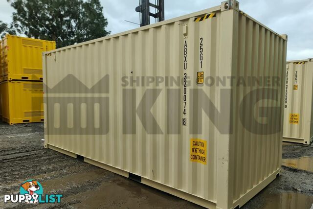 20' HIGH CUBE SHIPPING CONTAINER (WITH TIE RAILS) - in Brisbane