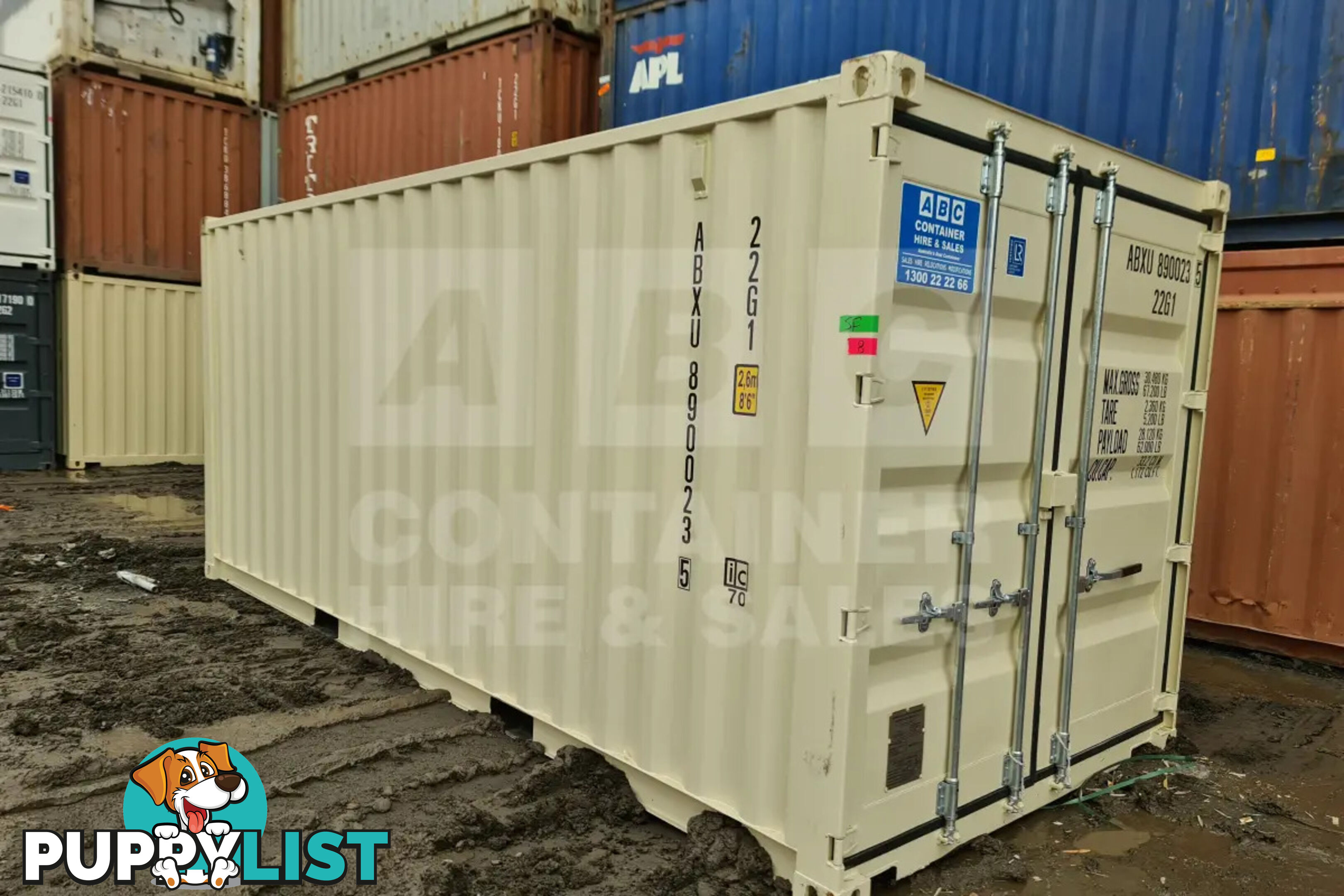 20' STANDARD HEIGHT SHIPPING CONTAINER (STEEL FLOOR)
