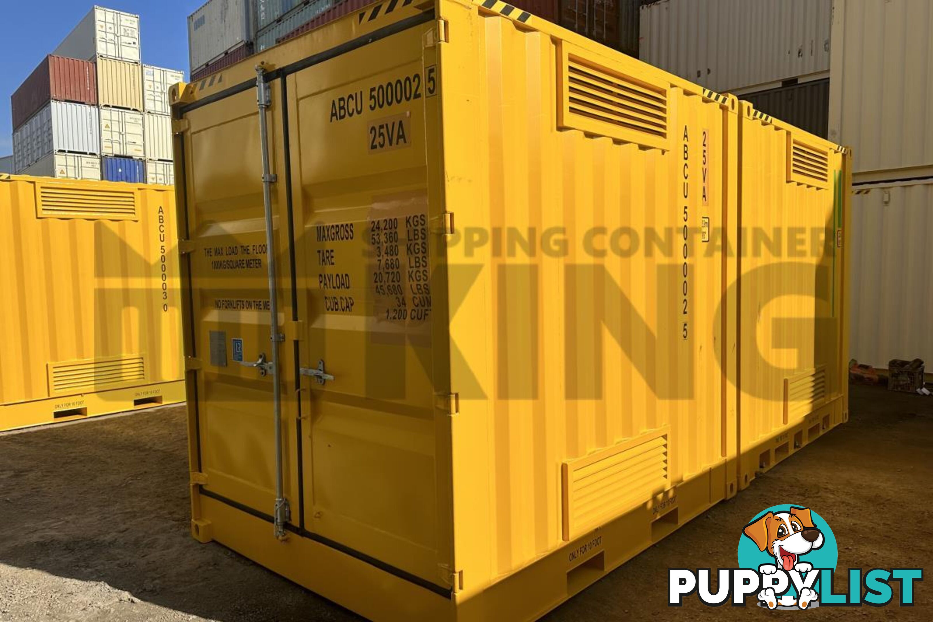 PAIR OF 10' HC DANGEROUS GOODS CONTAINERS (2 X 4 POST 10' DG'S)