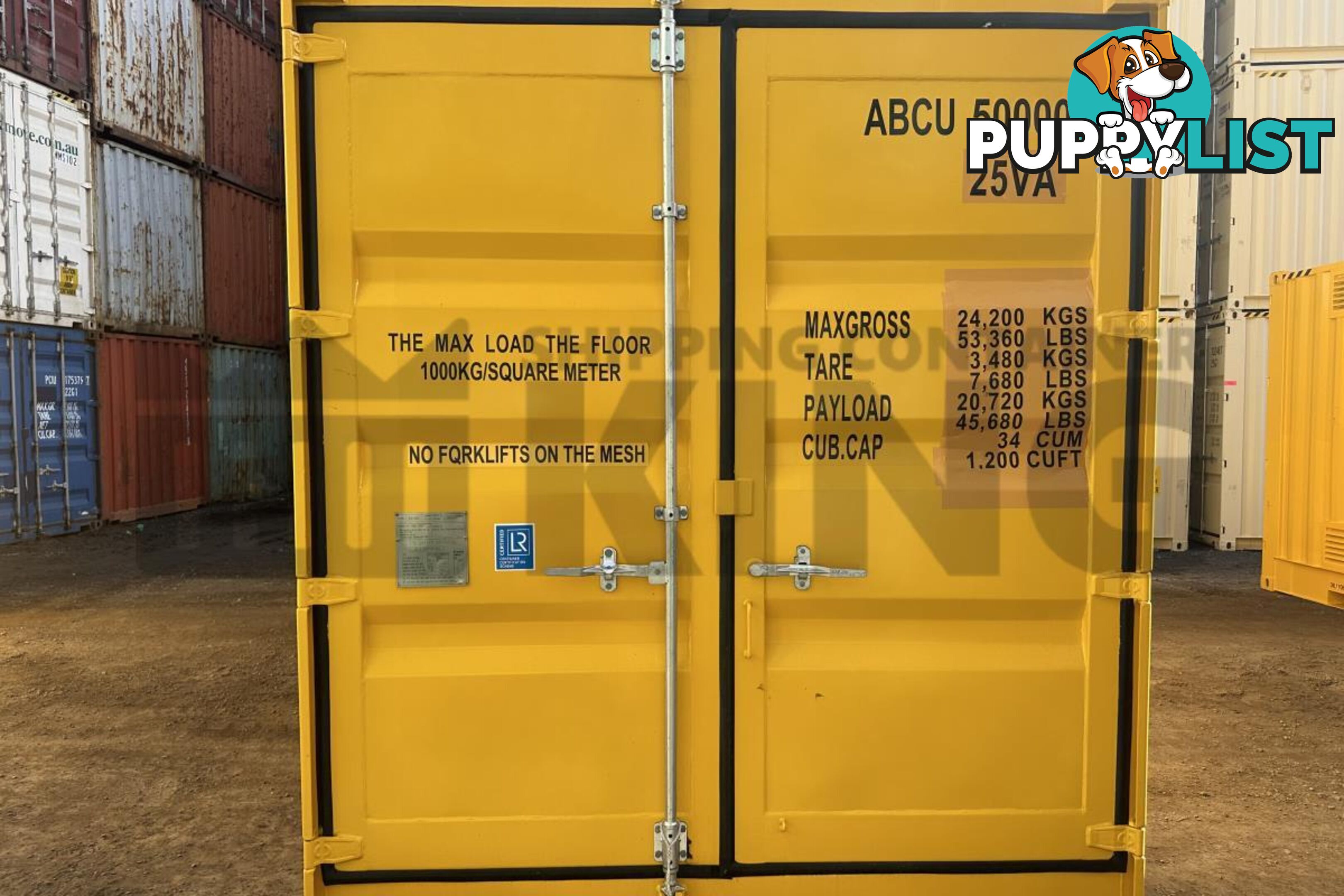 PAIR OF 10' HC DANGEROUS GOODS CONTAINERS (2 X 4 POST 10' DG'S)
