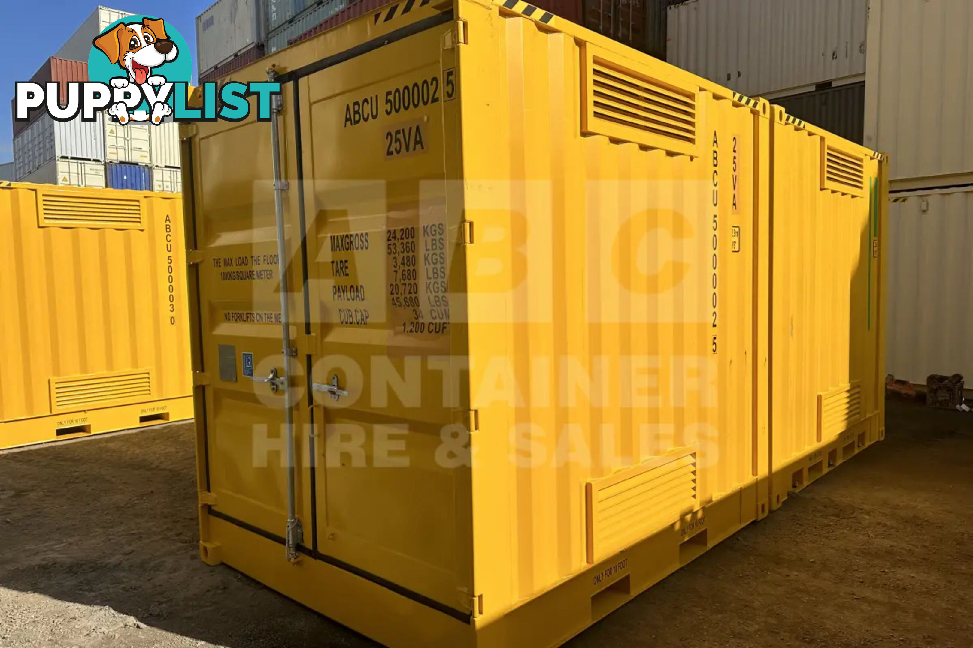 PAIR OF 10' HC DANGEROUS GOODS CONTAINERS (2 X 4 POST 10' DG'S)