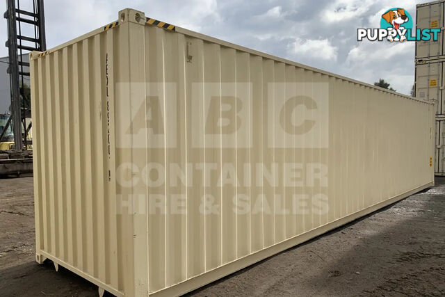 40' HIGH CUBE SHIPPING CONTAINER (STEEL FLOOR) - in Brisbane
