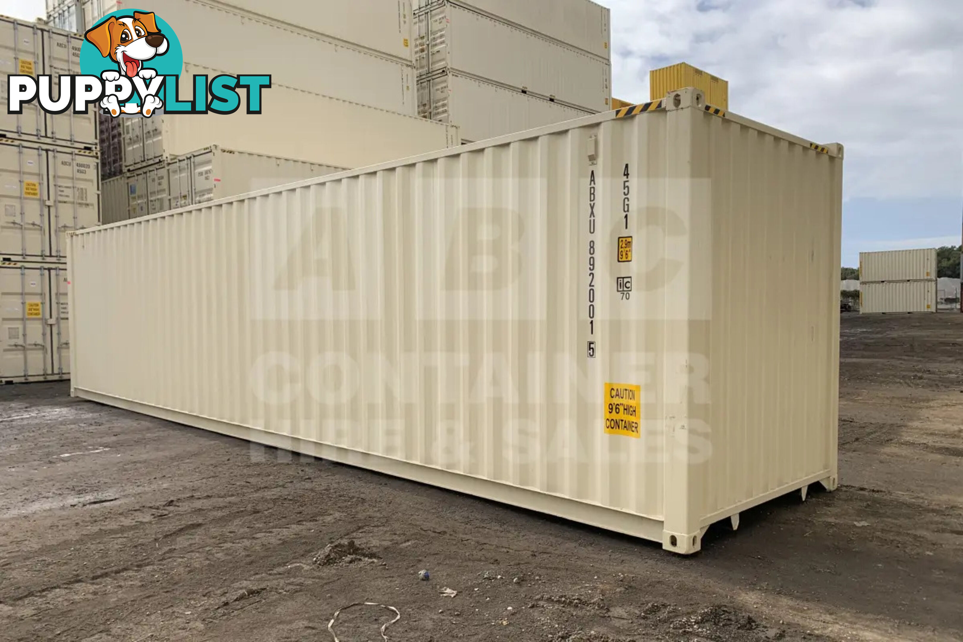 40' HIGH CUBE SHIPPING CONTAINER (STEEL FLOOR) - in Brisbane