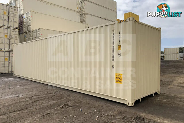 40' HIGH CUBE SHIPPING CONTAINER (STEEL FLOOR) - in Brisbane