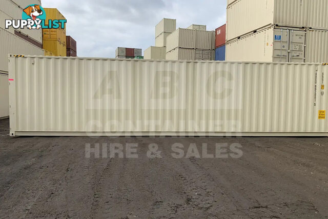 40' HIGH CUBE SHIPPING CONTAINER (STEEL FLOOR) - in Brisbane