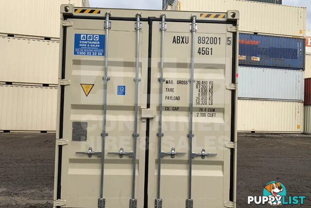 40' HIGH CUBE SHIPPING CONTAINER (STEEL FLOOR) - in Brisbane