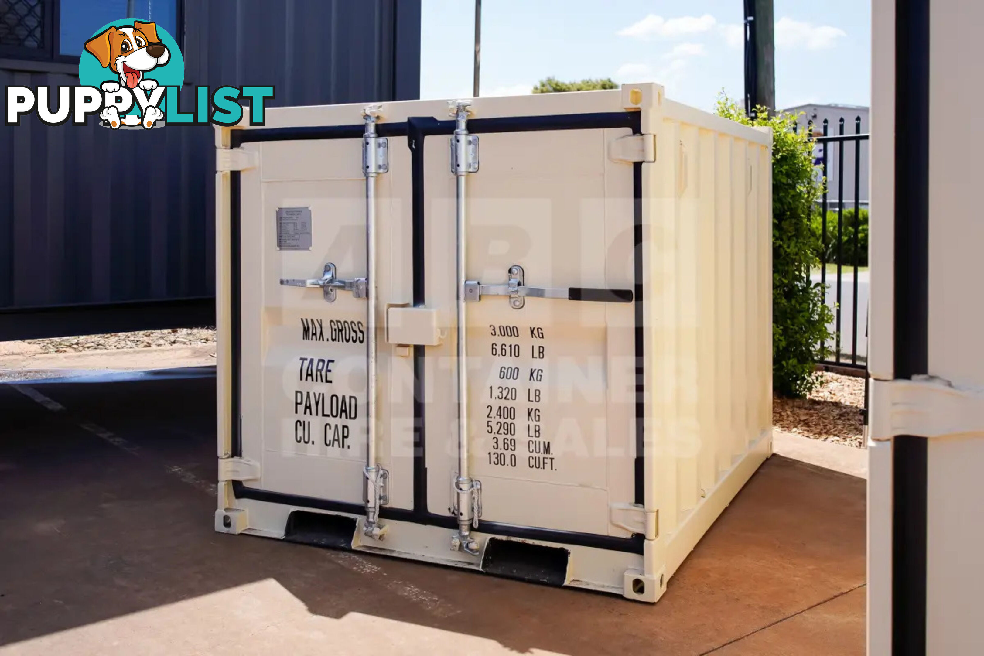 6' MINI CUBE SHIPPING CONTAINER