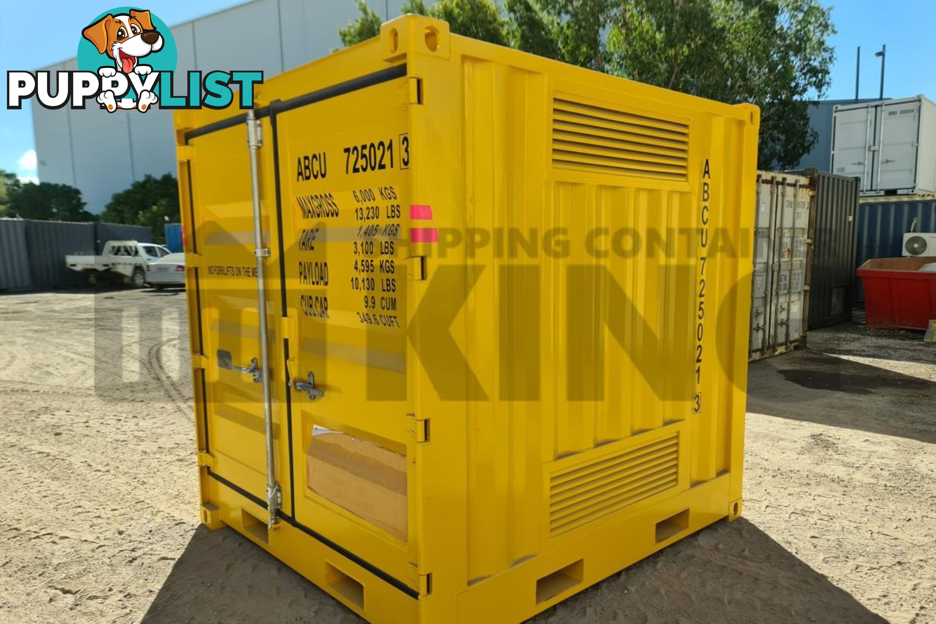 8' DANGEROUS GOODS SHIPPING CONTAINER (4 CORNER POST)