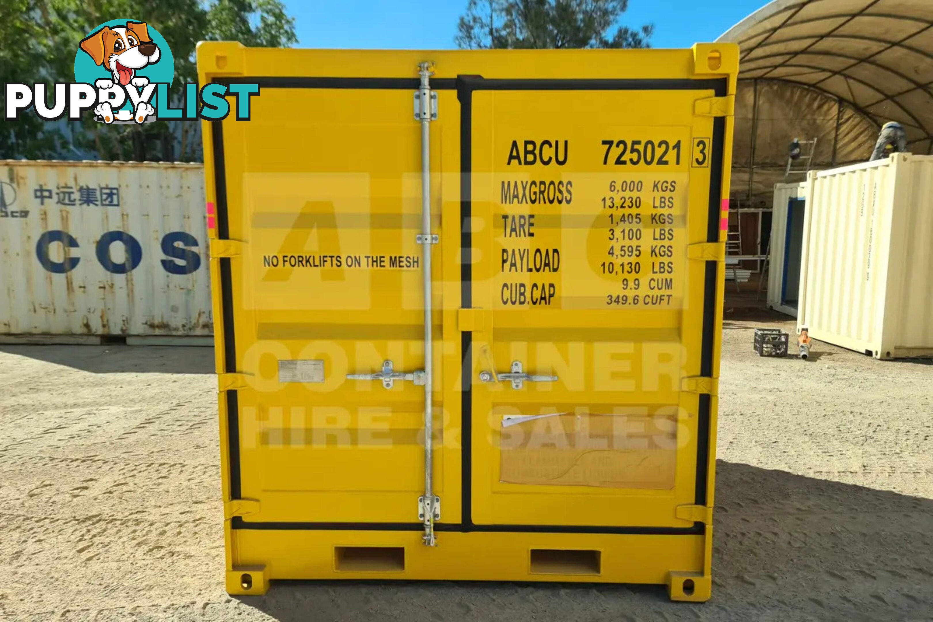 8' DANGEROUS GOODS SHIPPING CONTAINER (4 CORNER POST)