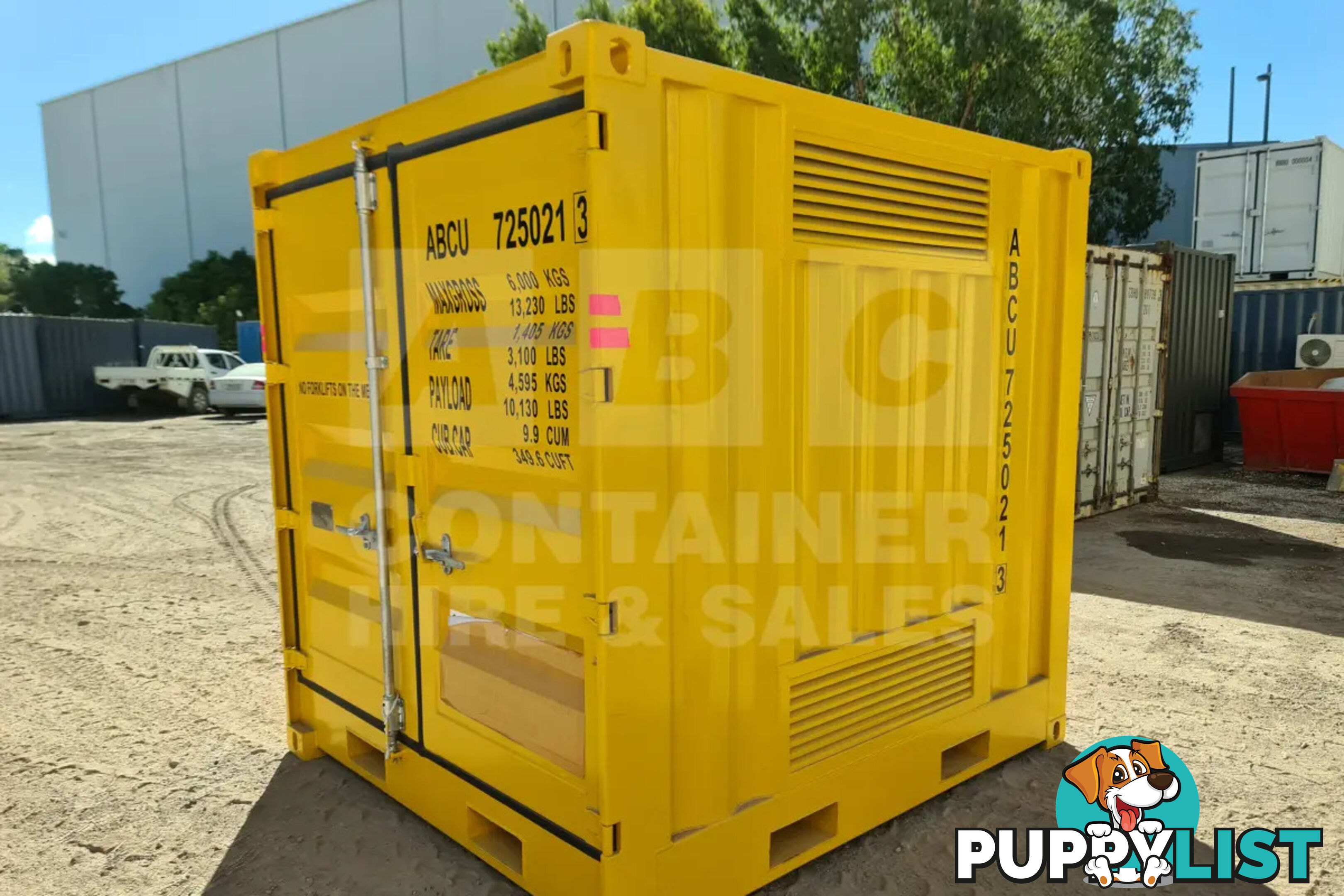 8' DANGEROUS GOODS SHIPPING CONTAINER (4 CORNER POST)