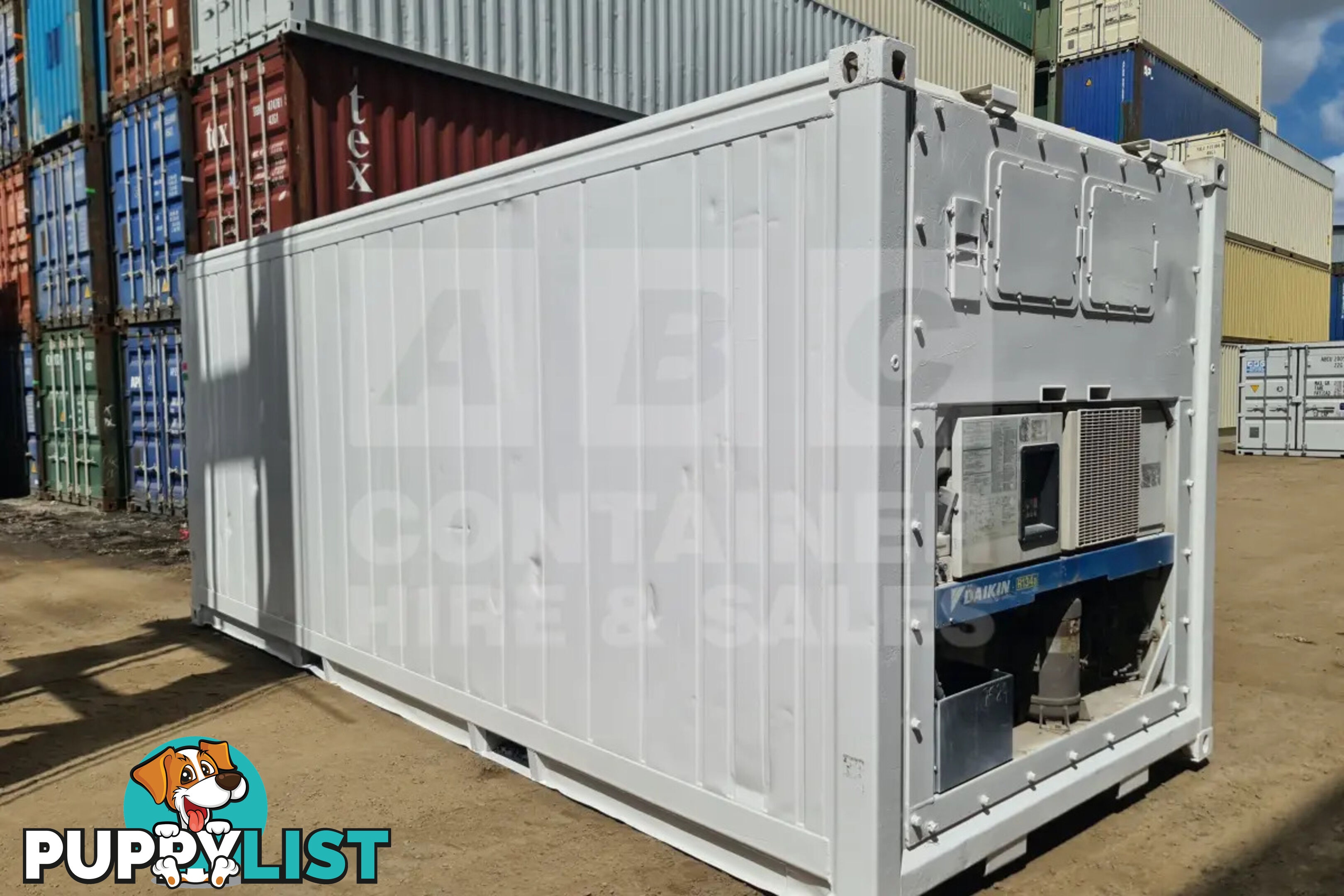 20' STANDARD HEIGHT REFRIGERATED "REEFER" SHIPPING CONTAINER (OPERATIONAL)