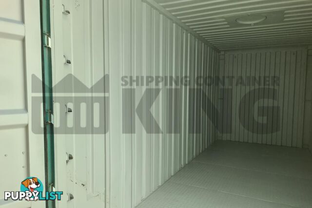 20' HIGH CUBE BULKER SHIPPING CONTAINER (STEEL FLOOR WITH ROOF HATCHES, 2 PALLETS WIDE)